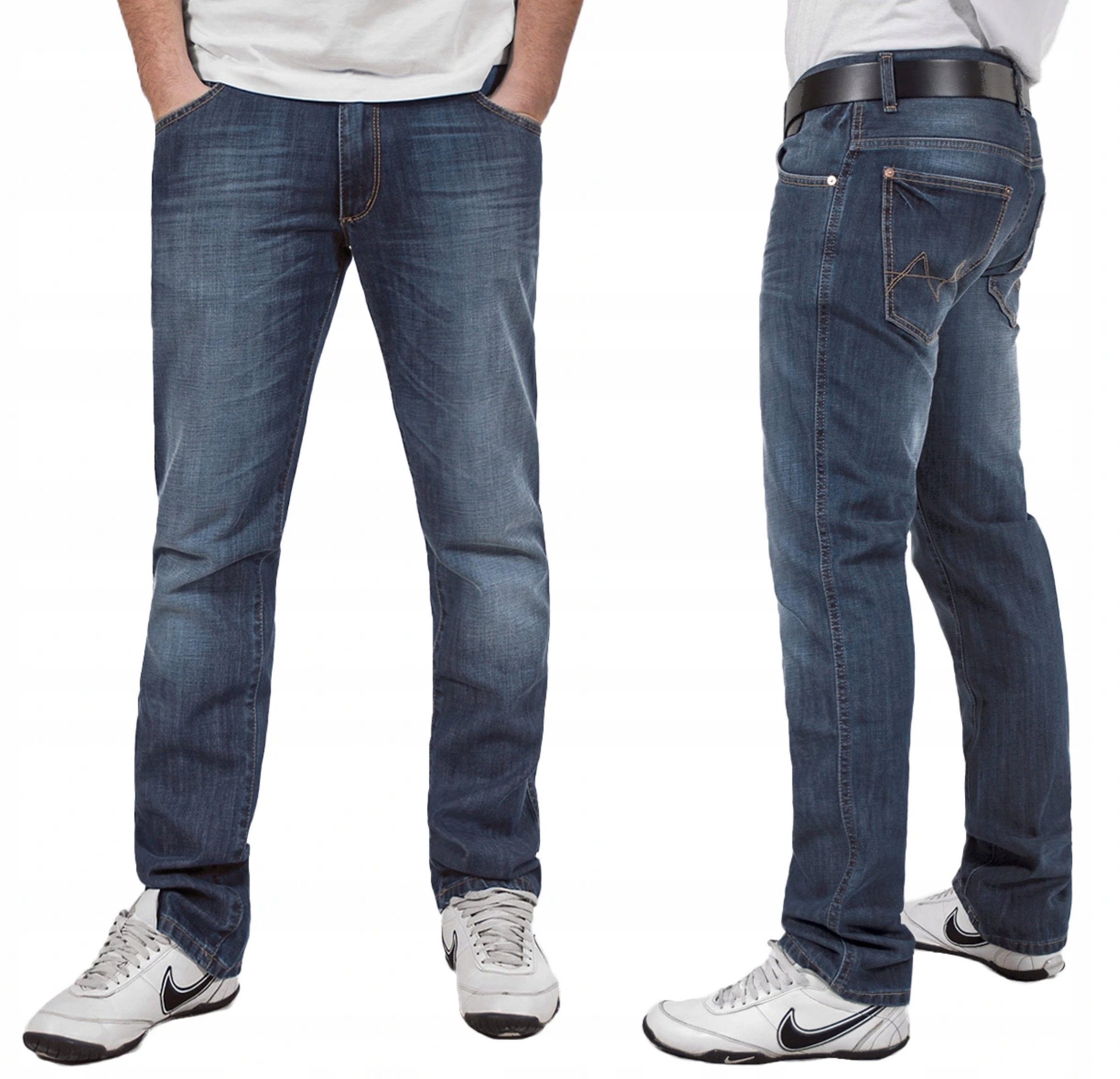 

Spodnie Jeansy Rurki Męskie Hunter 110/5 W42 L30