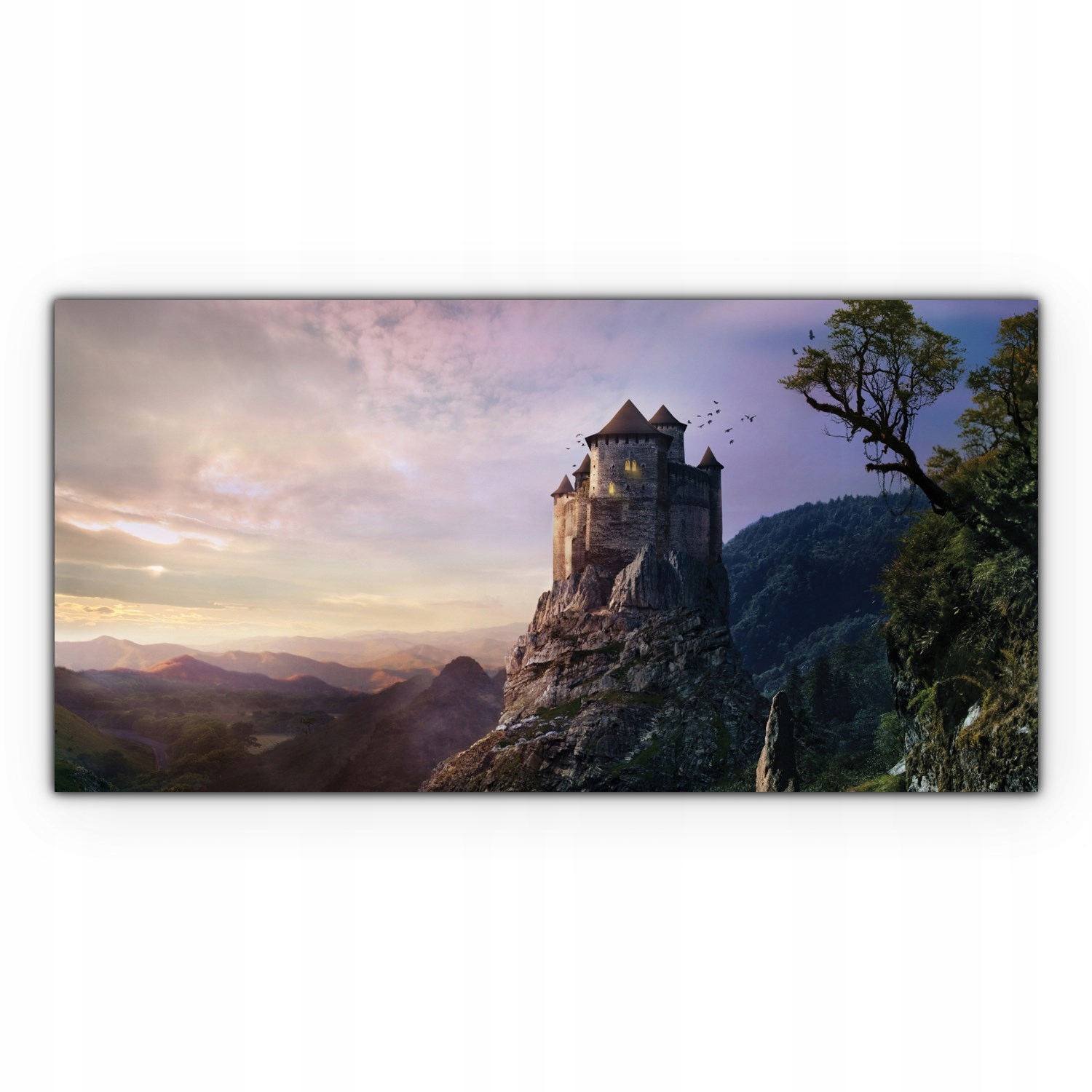 

Foto-obraz canvas 120x60 Zamek Wzgórze Krajobraz