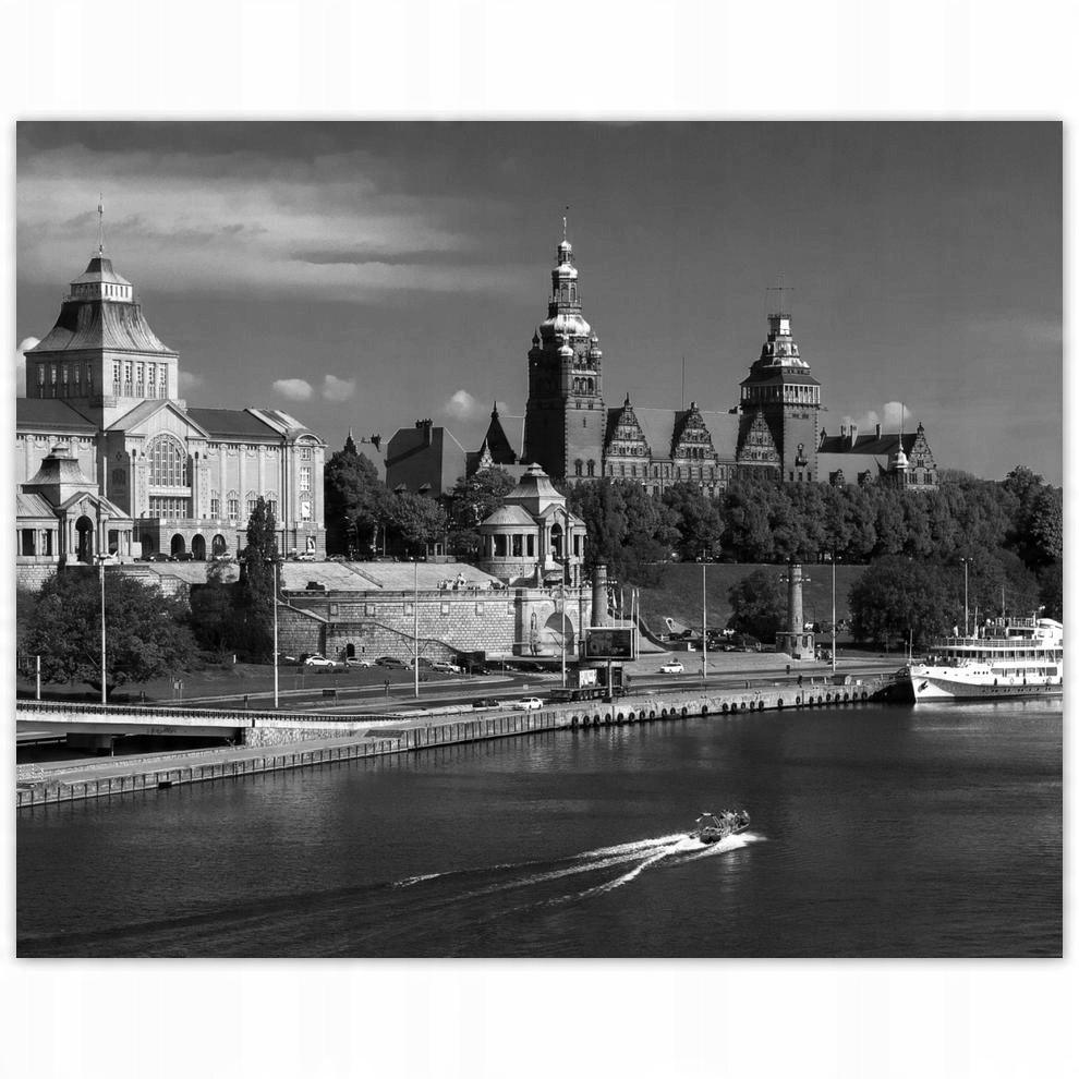 

Plakat 50x40 Czarno-biały Szczecin