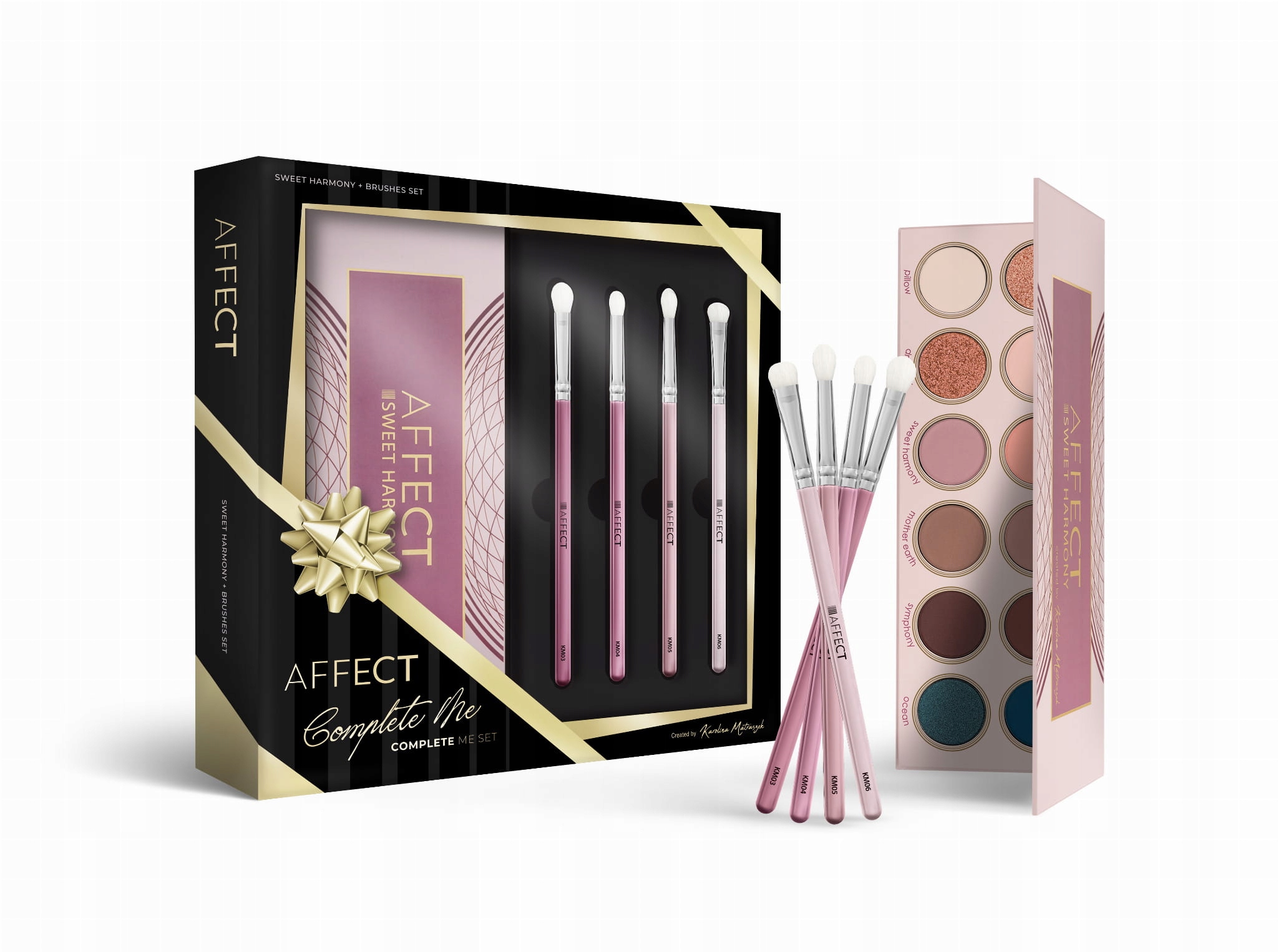 Affect Complete Me Komplet paleta Sweet Harmony štětce 4 ks