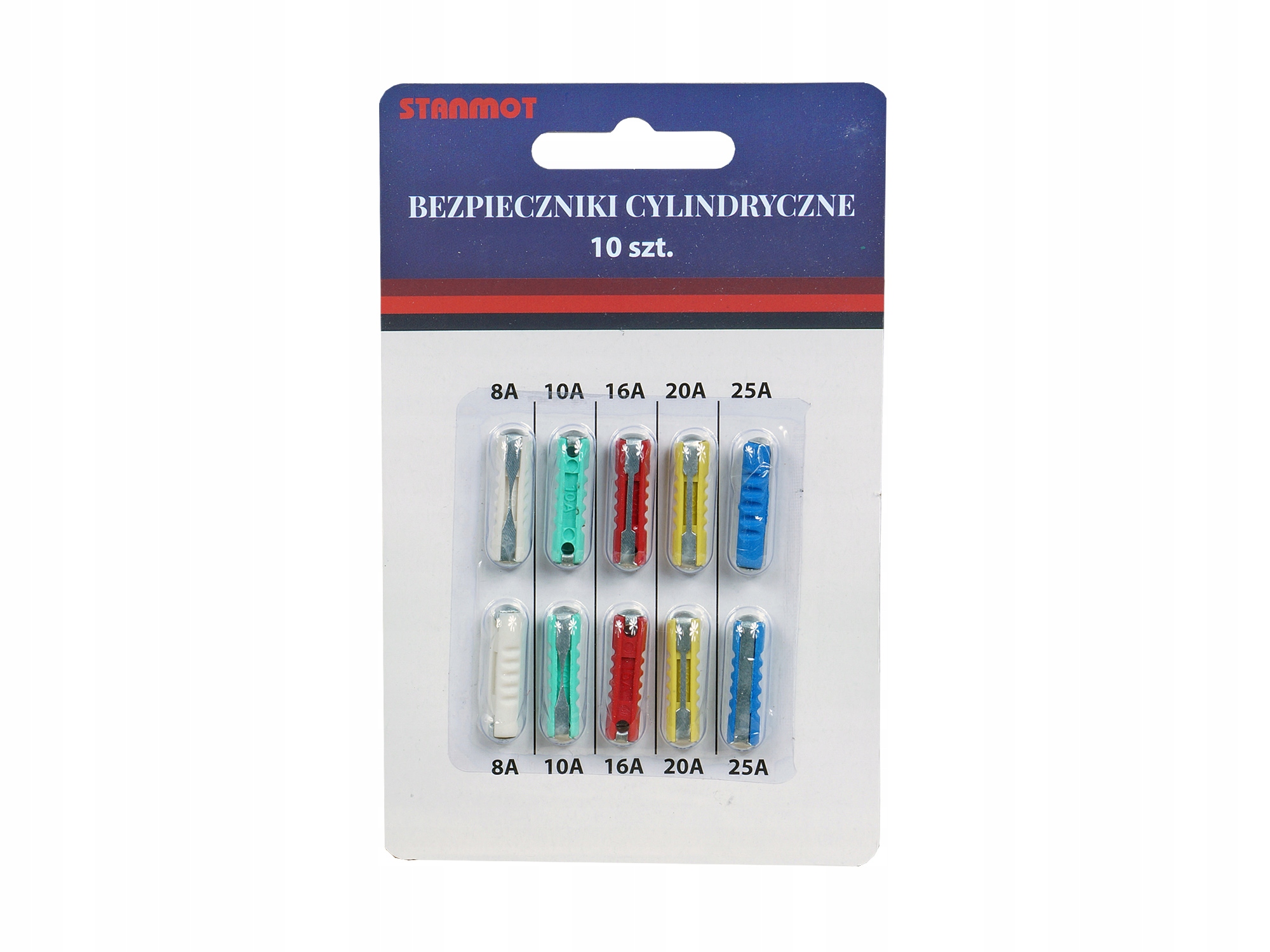 

Bezpieczniki Cylindryczne 10szt Bezpiecznik 8-25A