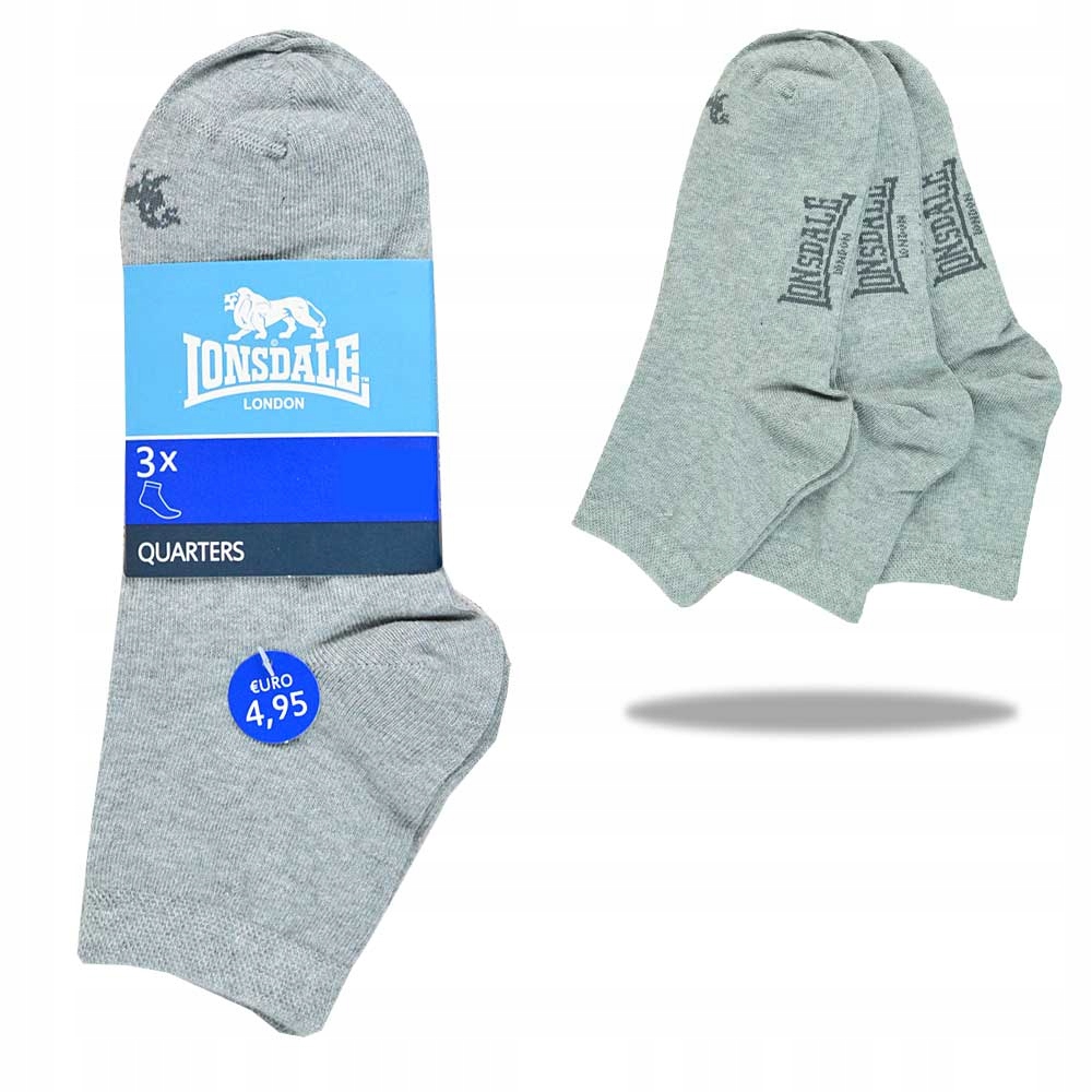 

Lonsdale Skarpety Zakostki 3pary 39-42 LNS03103