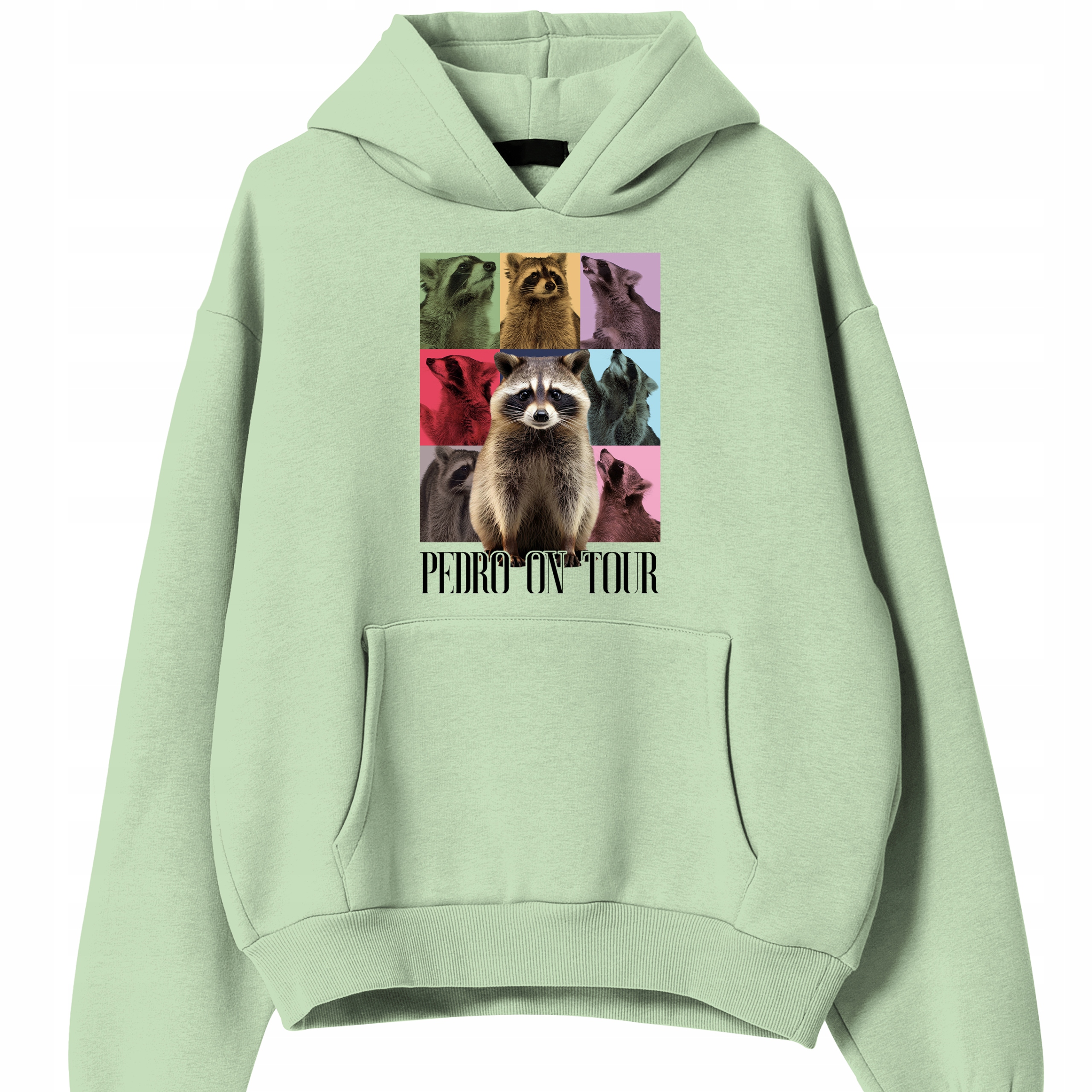 Mikina Pistáciová Kapuce jako Dárek Viral Tik Tok Pedro On Tour S