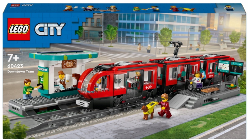 Lego City 60423 Městská tramvaj se stanicí