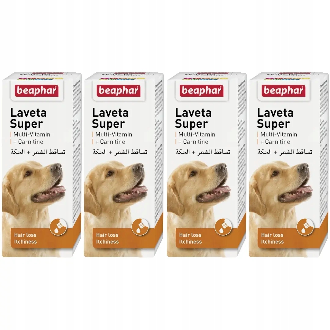 Beaphar Laveta Dog Witaminy Dla Psa Na Sierść 4x50ml