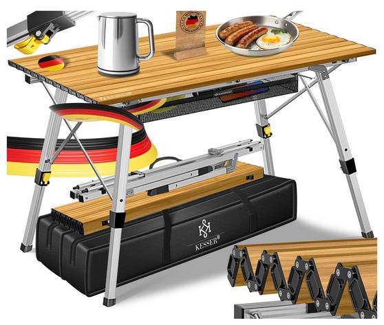 Skládací Hliníkový Kempingový Stůl S Taškou