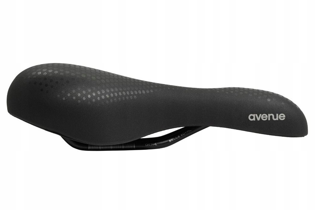SIODEŁKO ROWEROWE SELLE ROYAL AVENUE ATHLETIC UNISEX ŻEL CZARNE Szerokość 158 mm