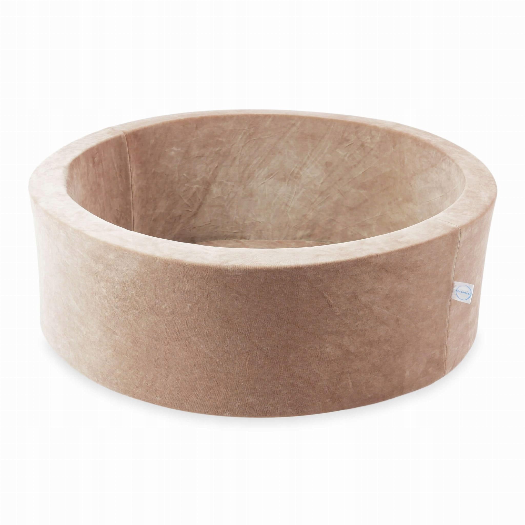 Suchy basen 90x30 Velvet Soft Ciemny Beżowy bez piłek