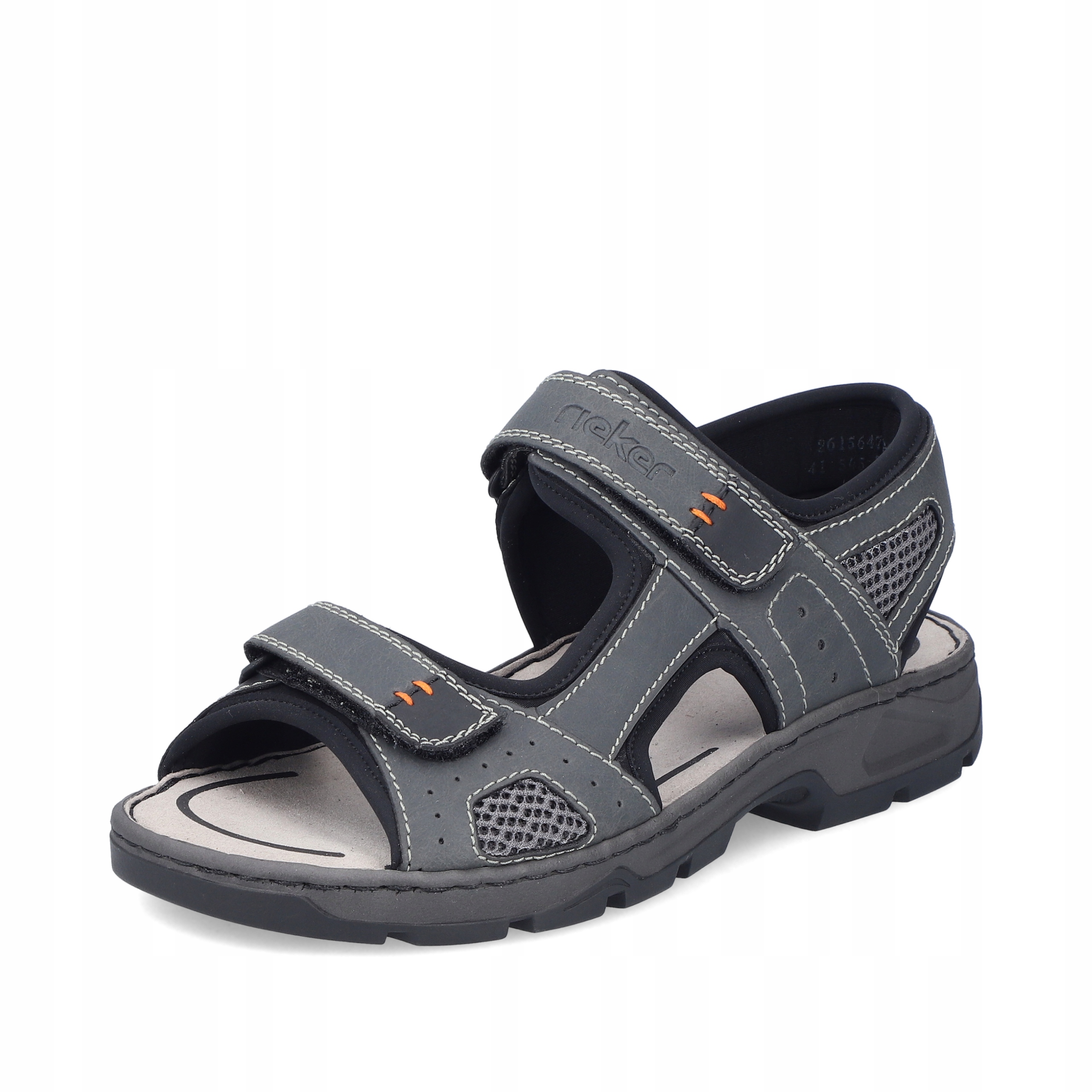 Rieker Antistress Pánské Sandály Šedé Se Suchým Zipem 26156-47, vel. 42