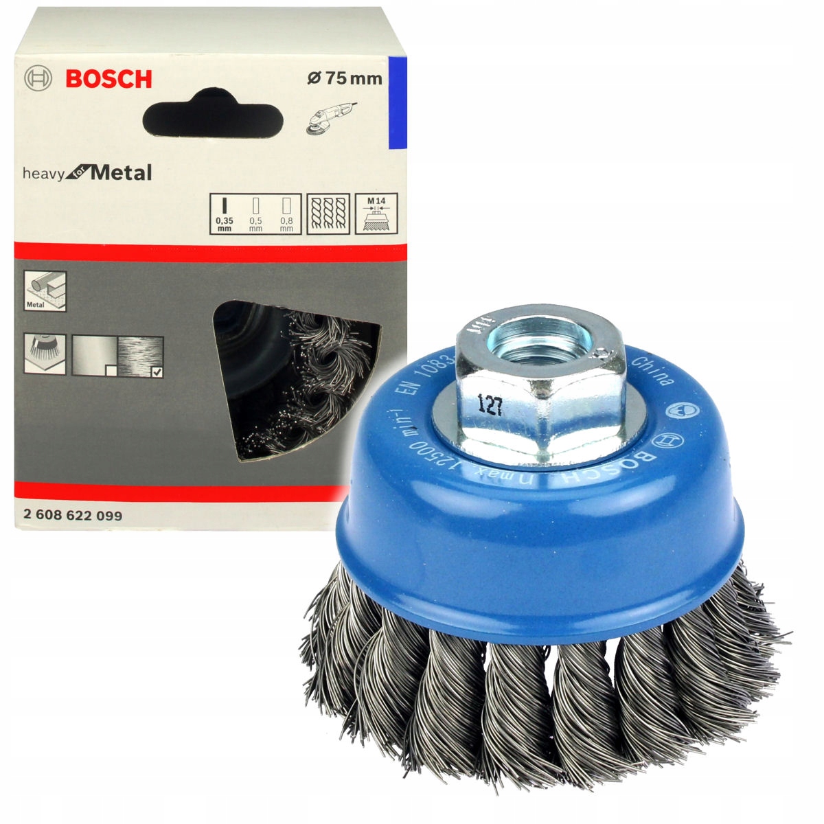 

Bosch Szczotka Druciana Garnkowa 75mm gwint M14