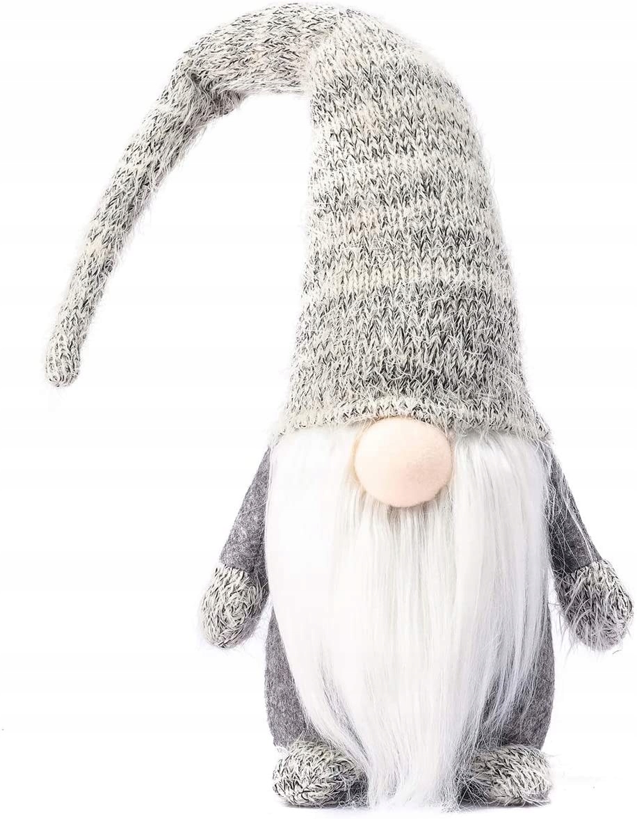 

Figurka Świąteczna Skandynawski Skrzat 50 cm Szary