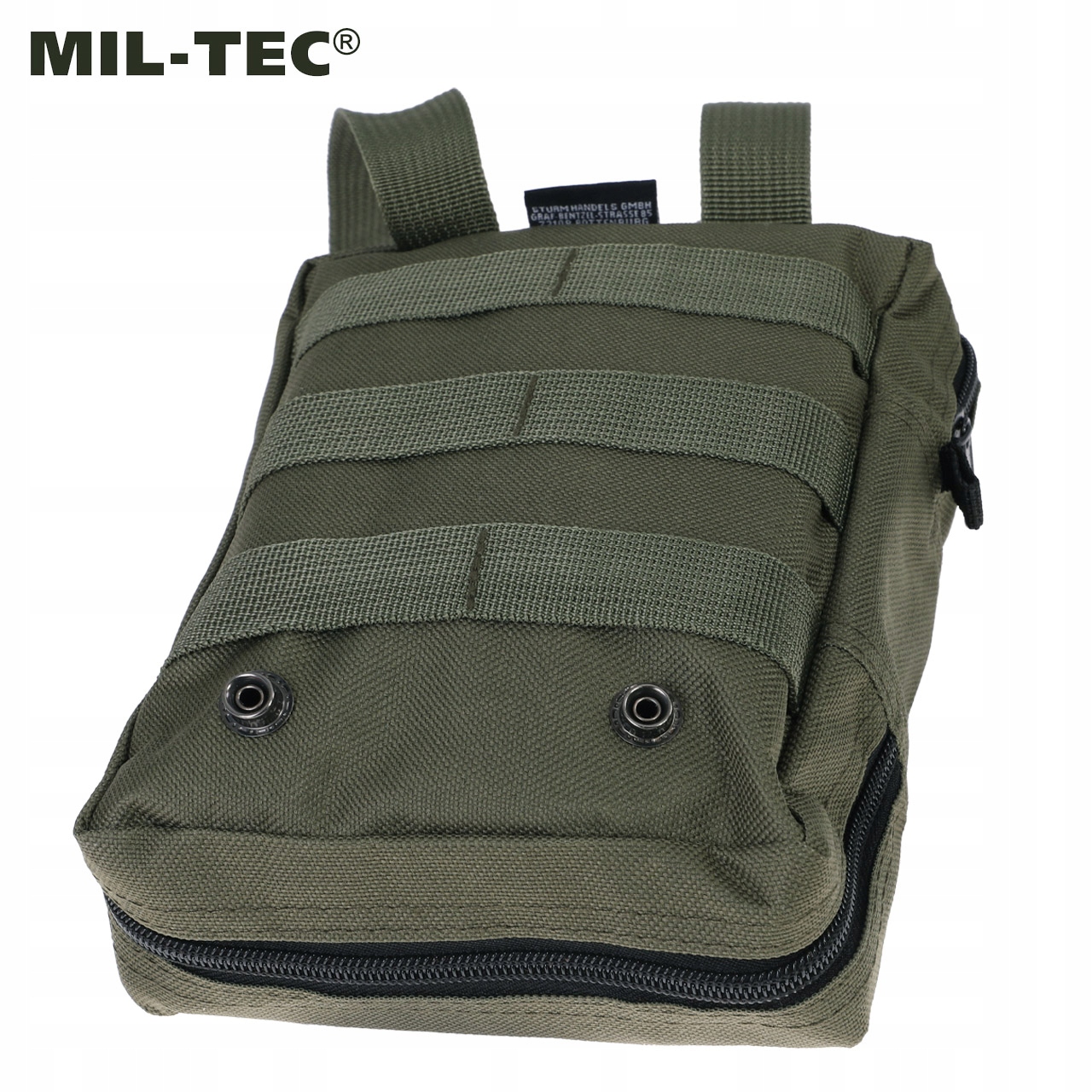 Apteczka Pierwszej Pomocy Turystyczna MIL-TEC First Aid Kit DUŻA Olive Cechy dodatkowe elementy odblaskowe możliwość mocowania