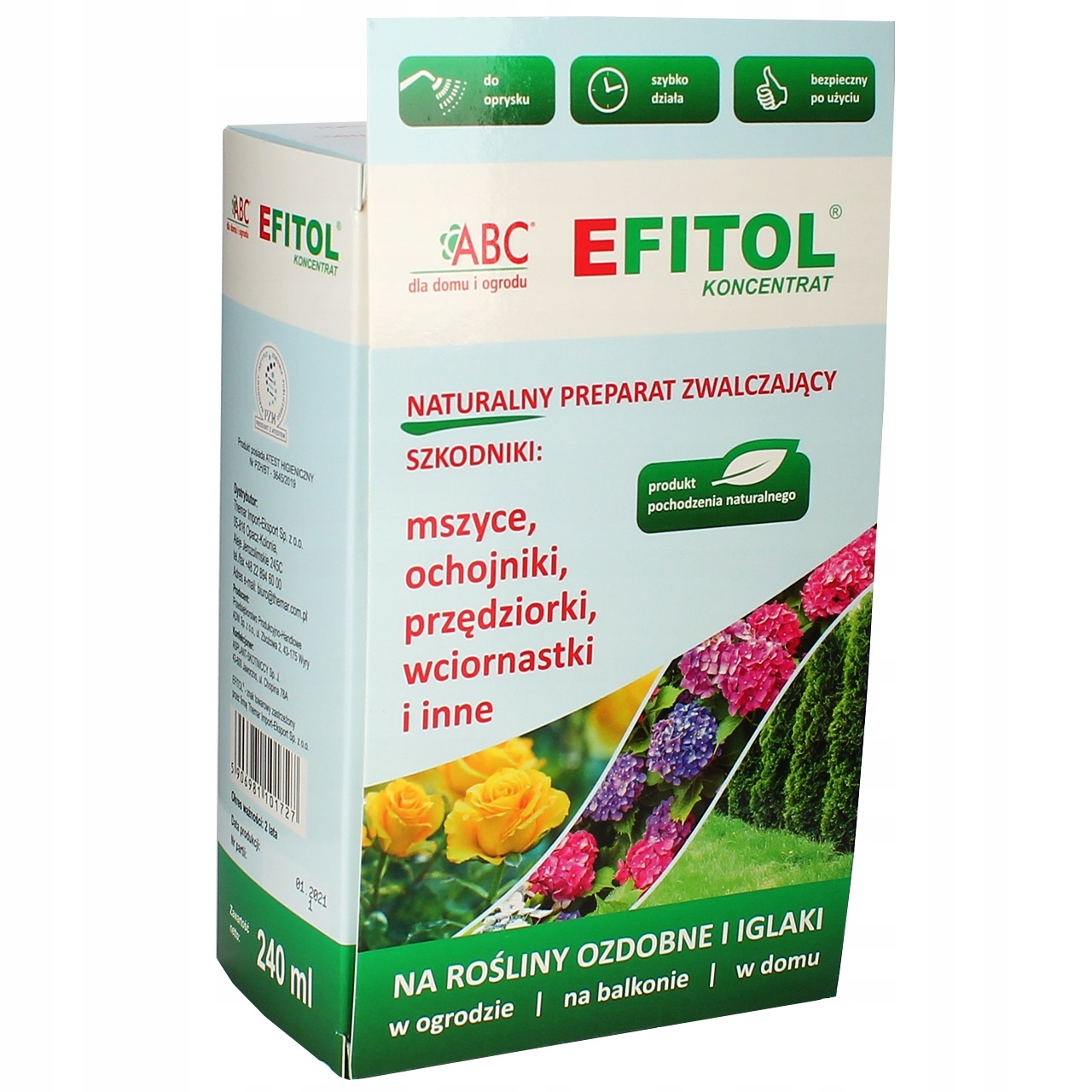 

Efitol zwalcza Mszyce na Rośliny Odzobne 240ml