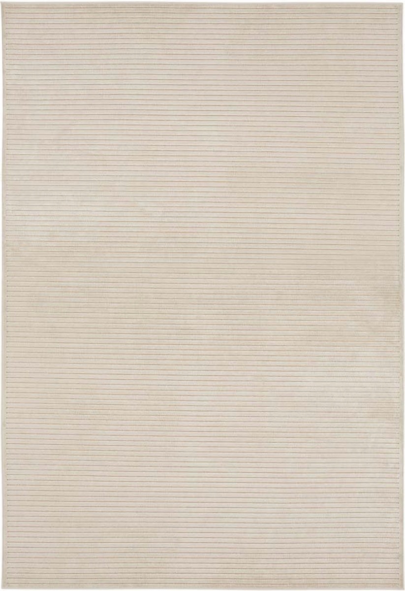 Krémový koberec z viskózy s 3D efektom 160 x 230 cm