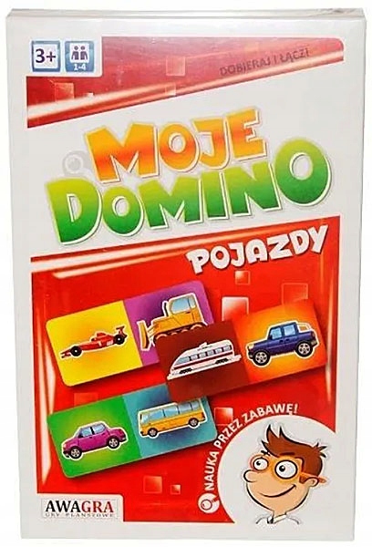 Moje Domino - Pojazdy FAN Obrazkowe Edukacyjne Gra logiczna dla dzieci 3+