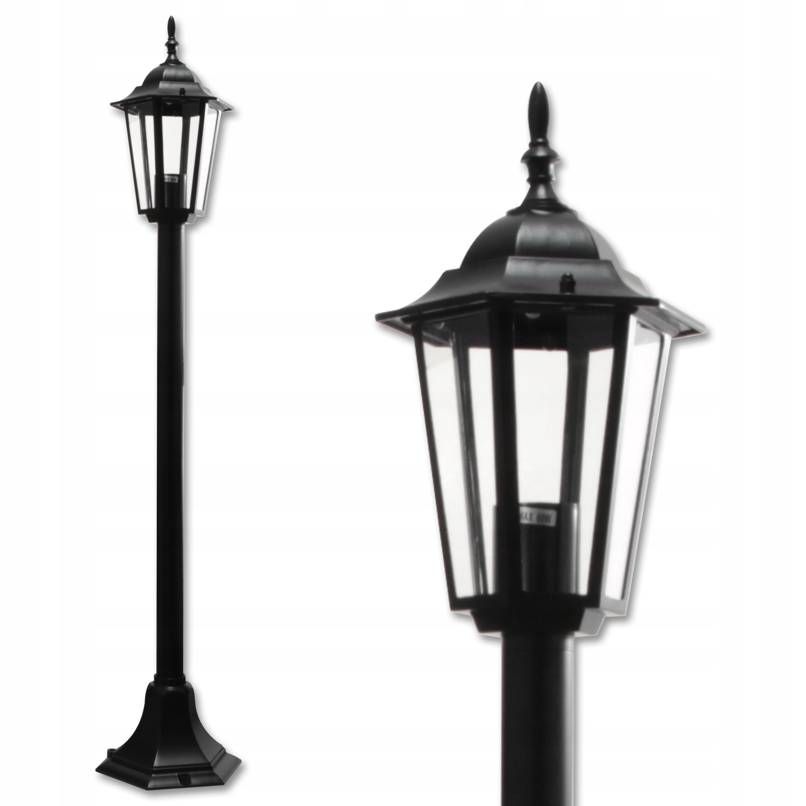 Lampa ogrodowa stojąca zewnętrzna Słupek Latarnia 100cm E27