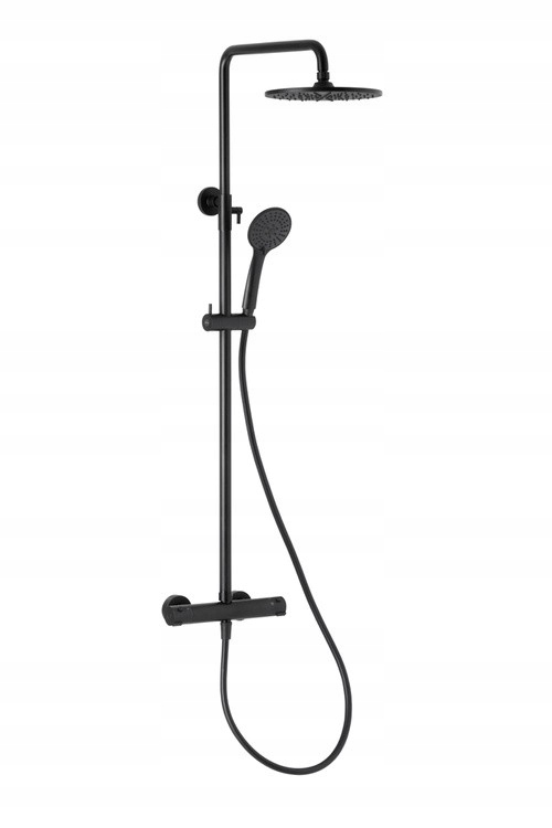 Luna termostatický sprchový set, čierna (5716-920-81) /ka/