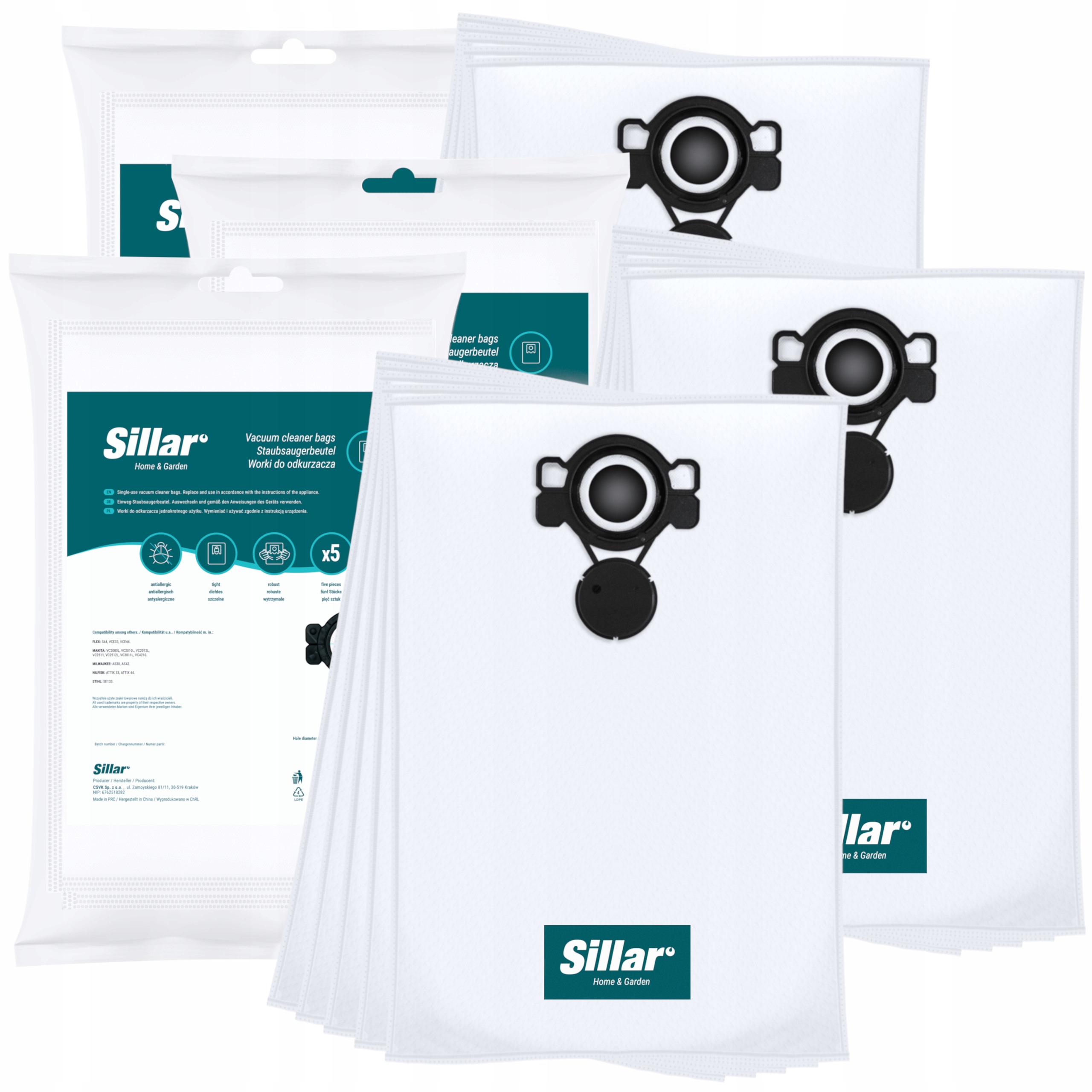 15x Worki do odkurzacza przemysłowego Flex Makita Milwaukee Nilfisk Stihl