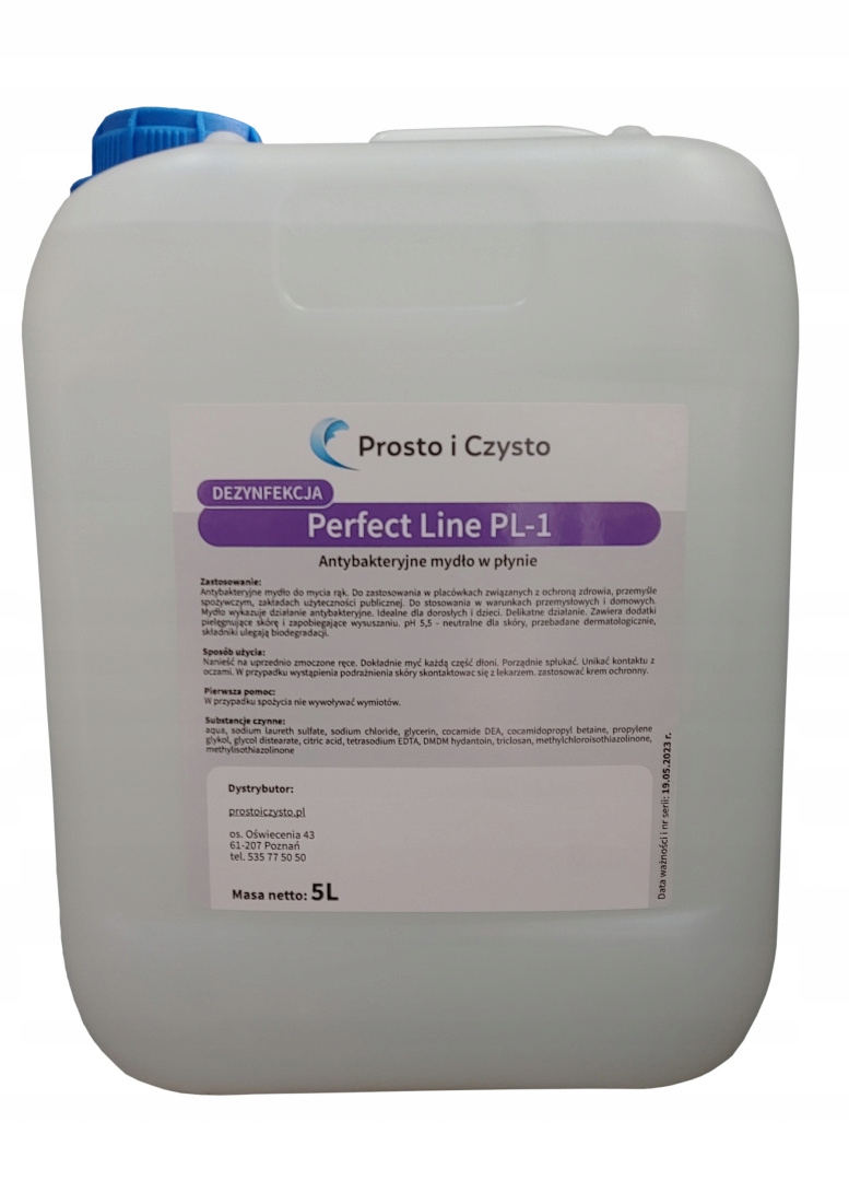 

Mydło antybakteryjne PerfectLine 5l bezzapachowe