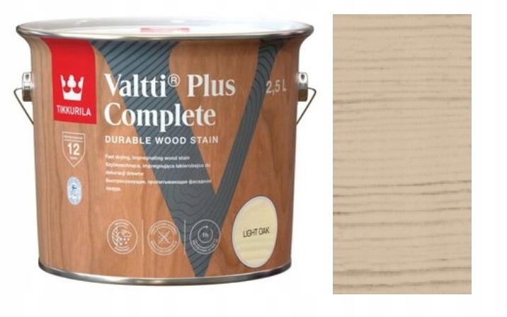 Tikkurila Valtti Plus Complete 2,5L Světlý Dub
