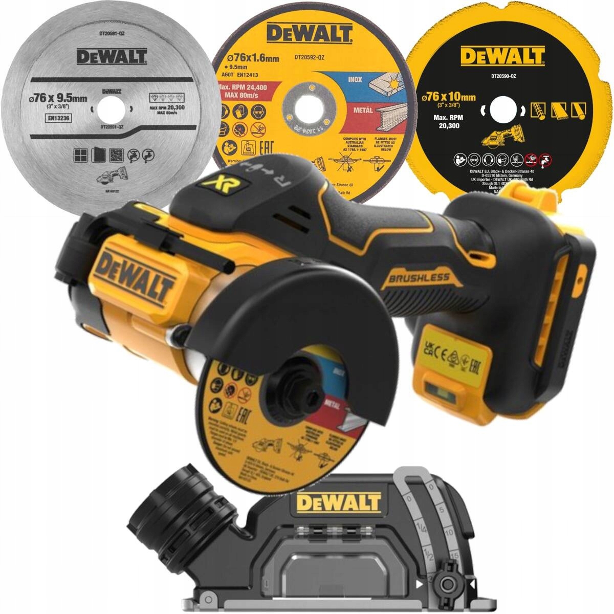 Dewalt DCS438N-XJ Mini Szlifierka Kątowa 18V Do Metalu I Glazury