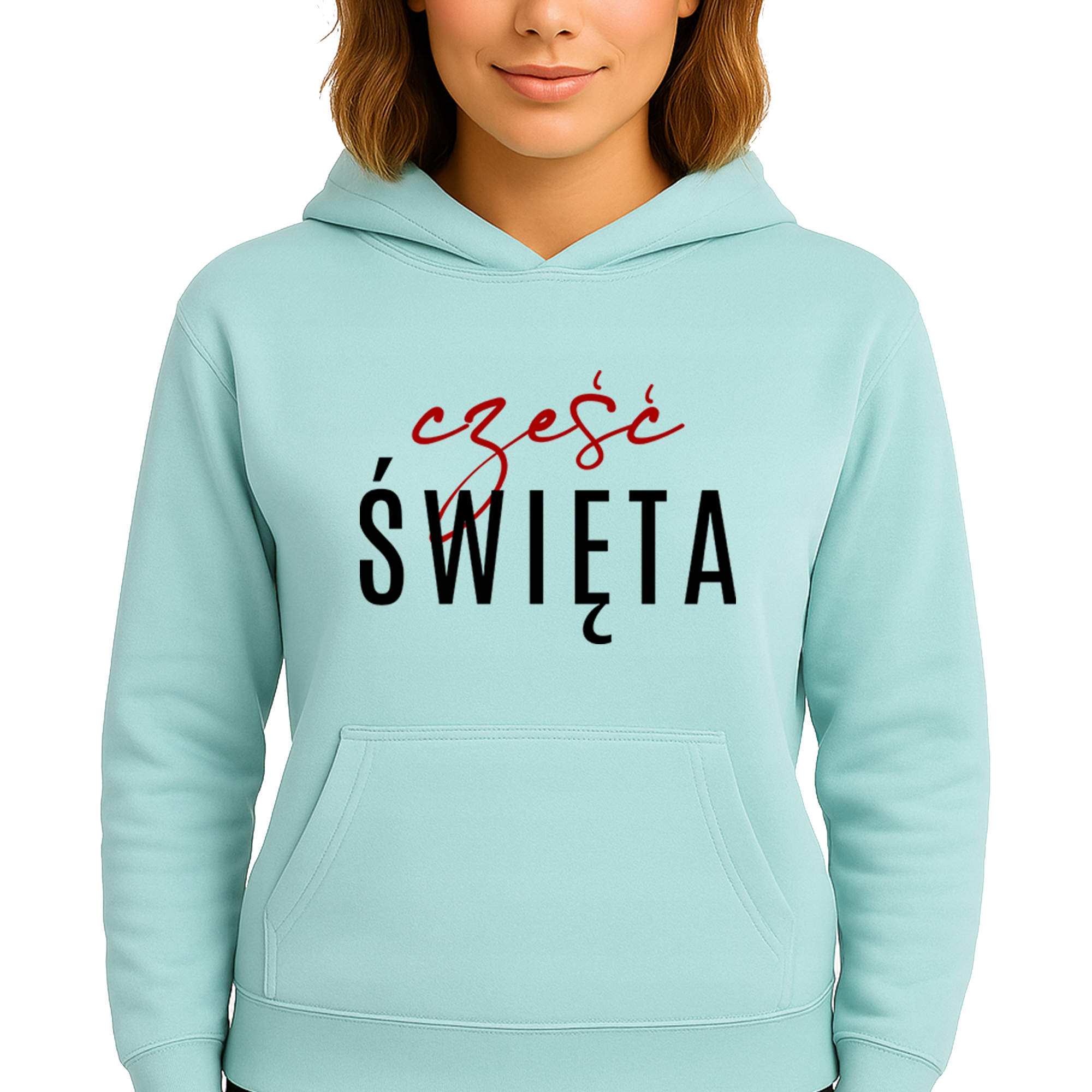 Mikina S Kapucí Mátová Hoodie Módní ahoj Vánoce M