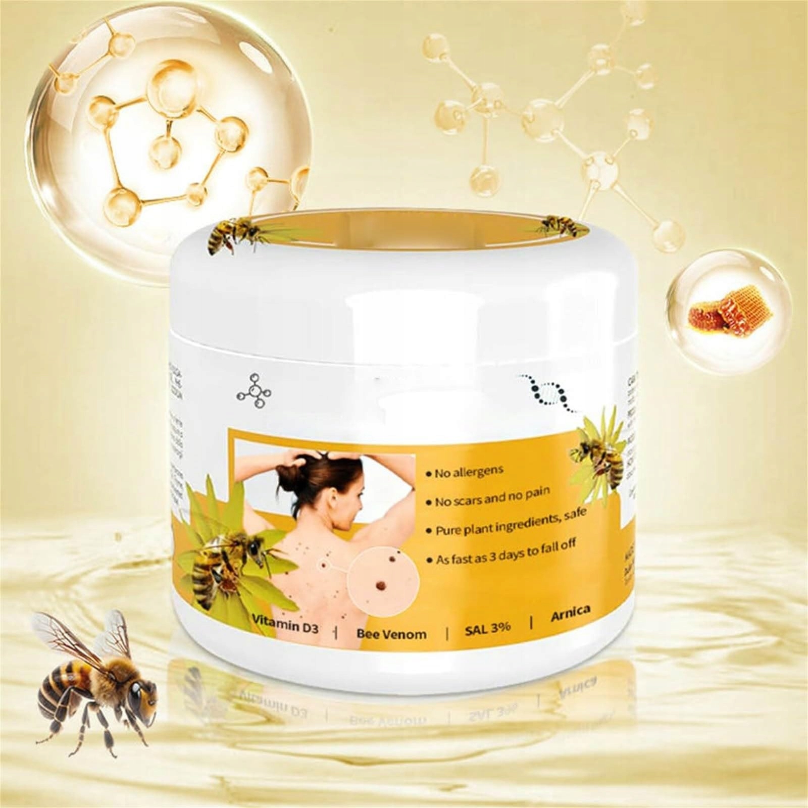 LENARO CREAM WITH BEE VENOM FOR REMOVING WARTS AND MOLES, 30G Marka bez marki