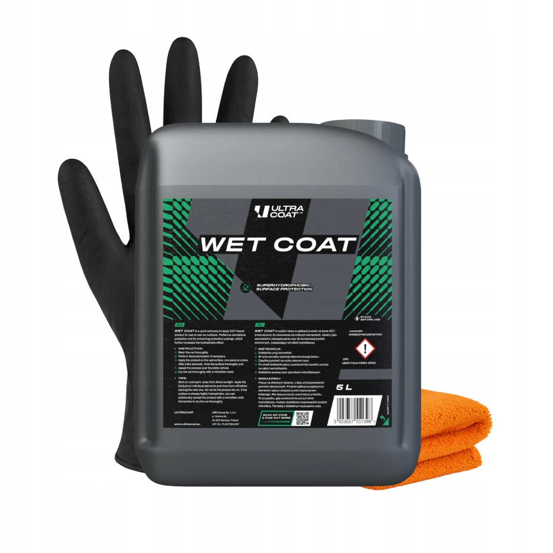 Quick Detailer Hydro Na Mokré Sklo Lak Na Disky Ultracoat Wet Coat 5L
