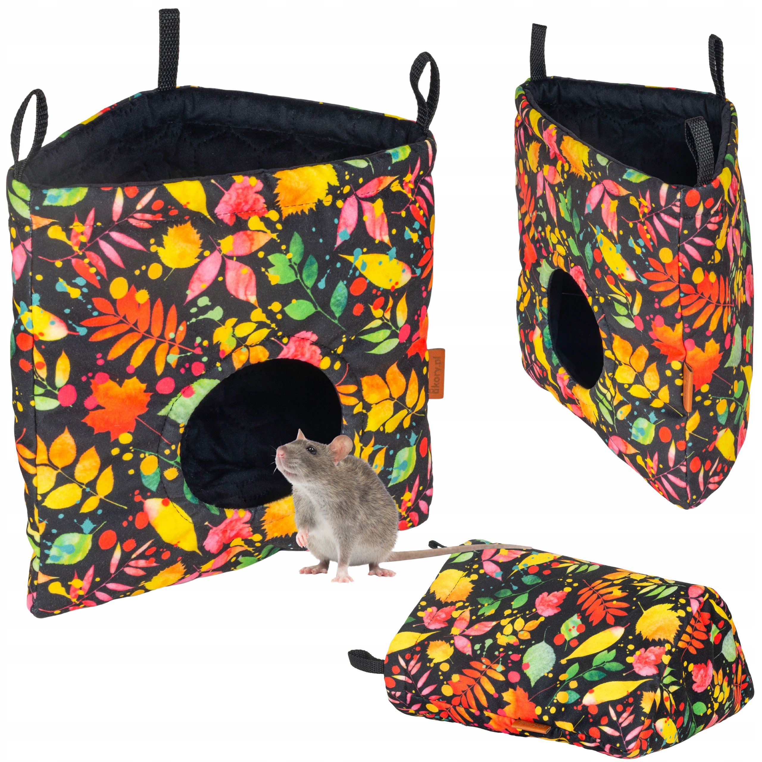 Levně Pásek Pro Králíka Rohový Úhel Prasátka Činčily Látkový Barva 23x17 cm