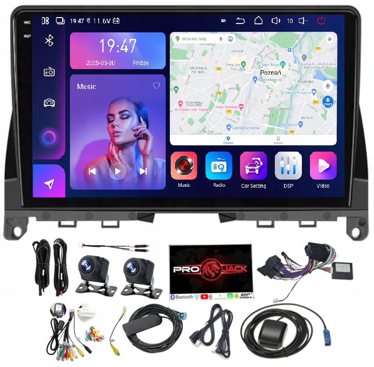 Rádio Android Mercedes W204 2007-10 Usb 256 Gb Sim