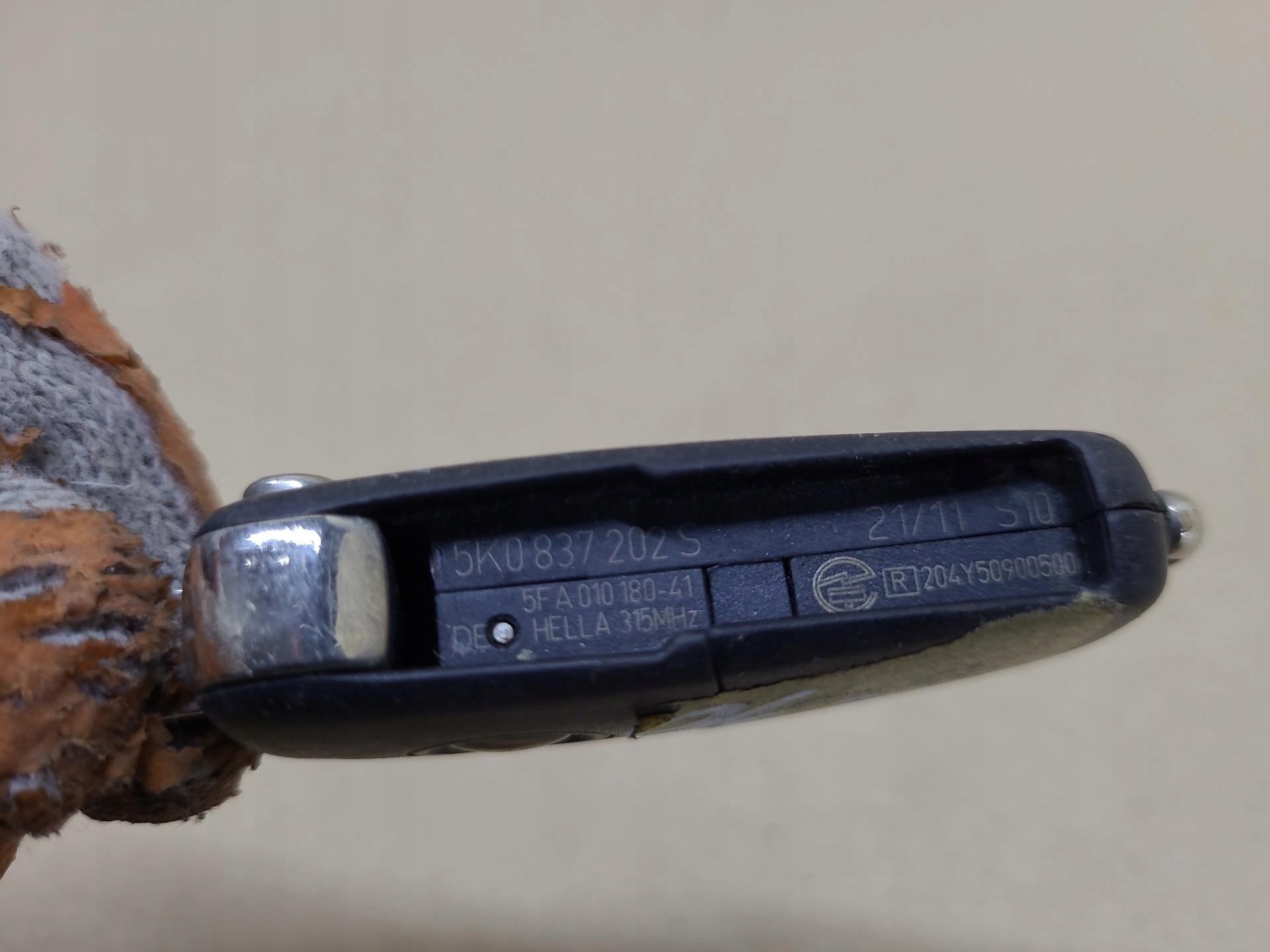 lock with key Volkswagen Polo 5 2012 5K0837202S