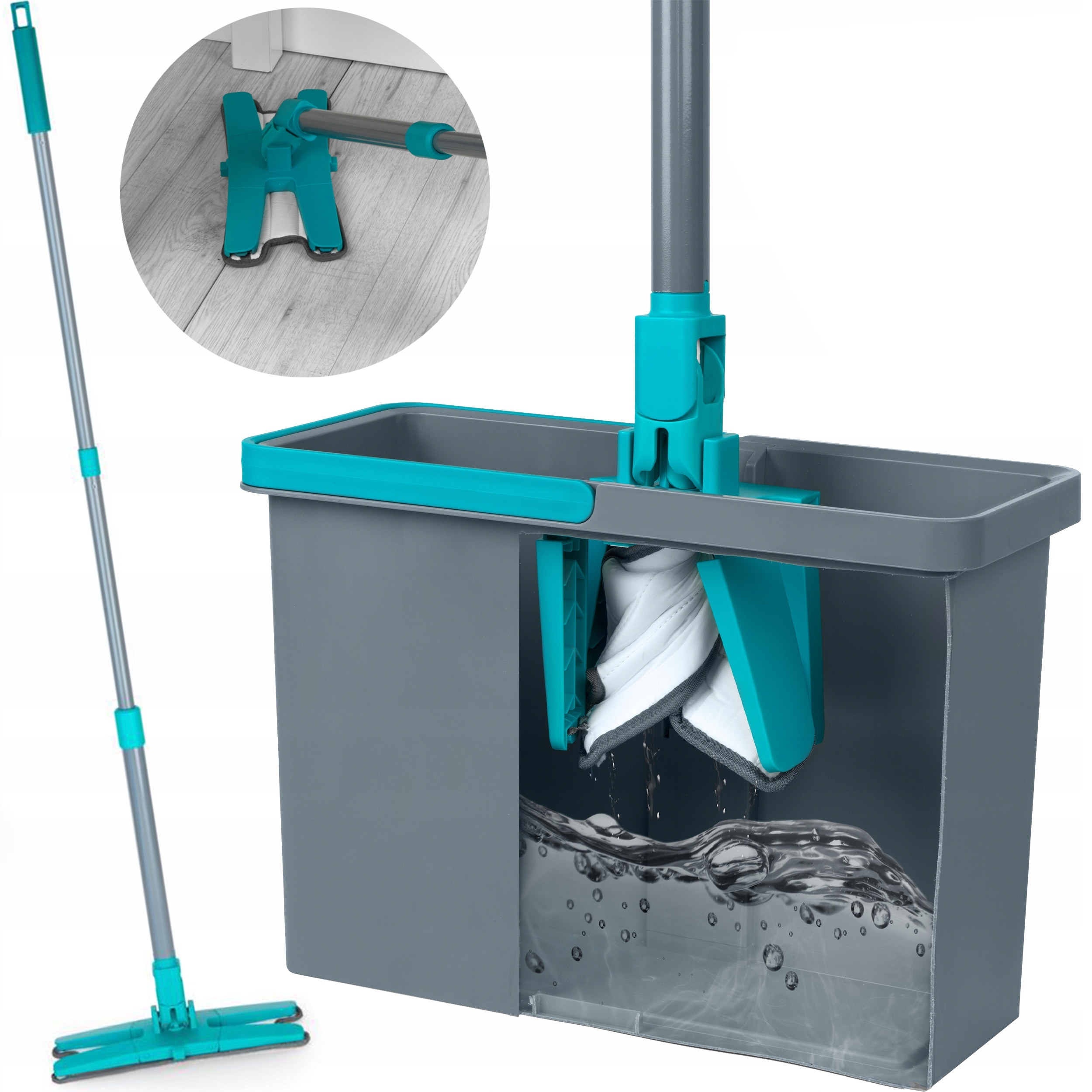 Beldray Mop Płaski Obrotowy Z Wyciskaczem Wiadro