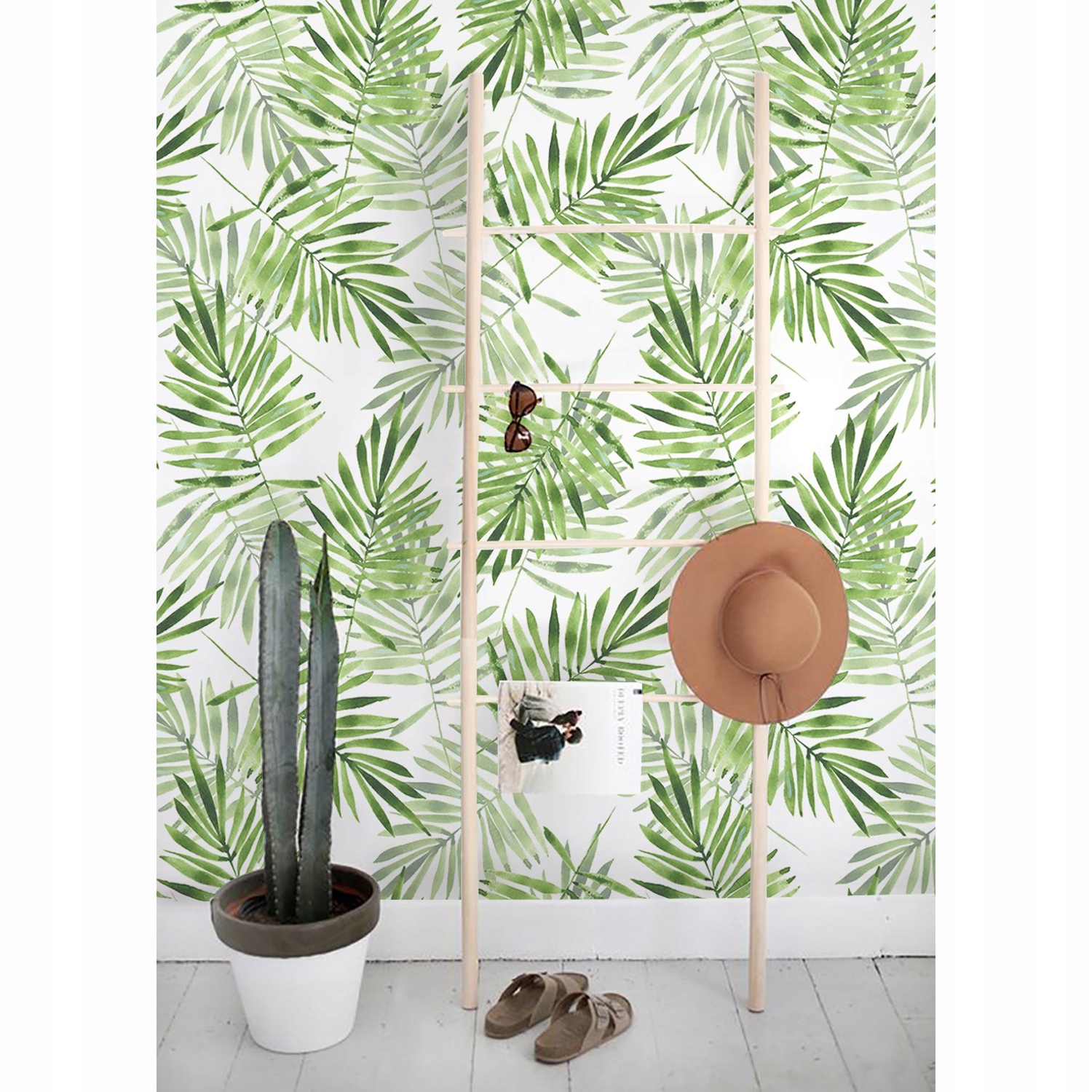 

Fototapeta ścienna Egzotyczne liście boho 250x104