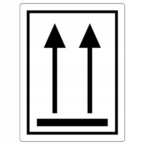 Etykiety naklejki ADR Strzałki 100x76mm 500szt