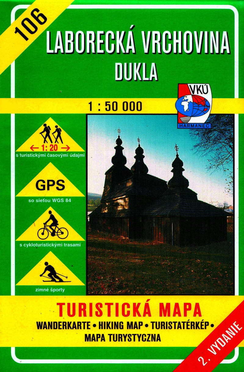 Laborecka Vrchovina 106 mapa VKU Słowacja