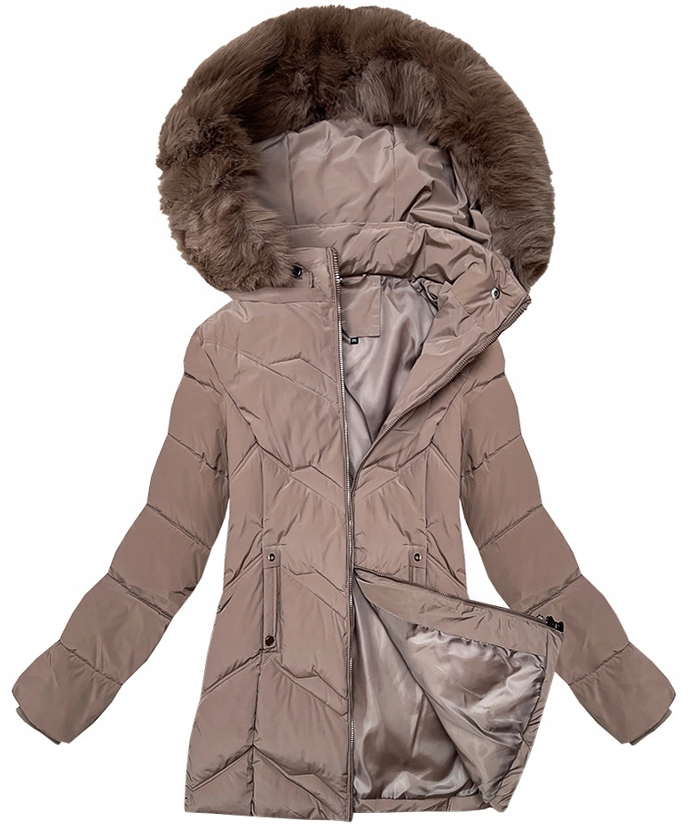 Zimní Bunda Kapuce B8300 Kakao 50