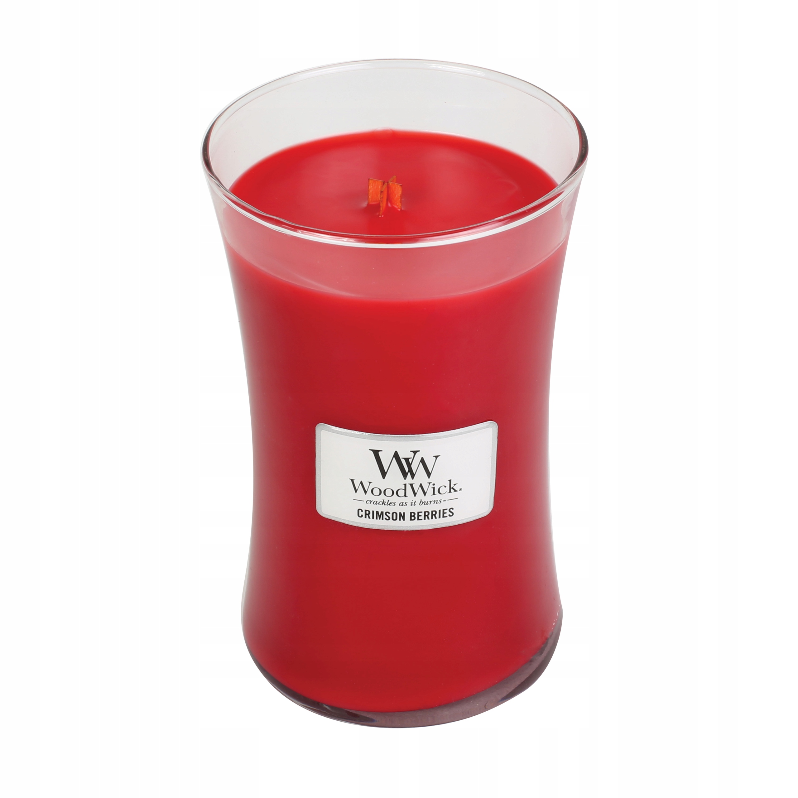 Woodwick Velká vonná svíčka Crimson Berries 609 g Vánoční