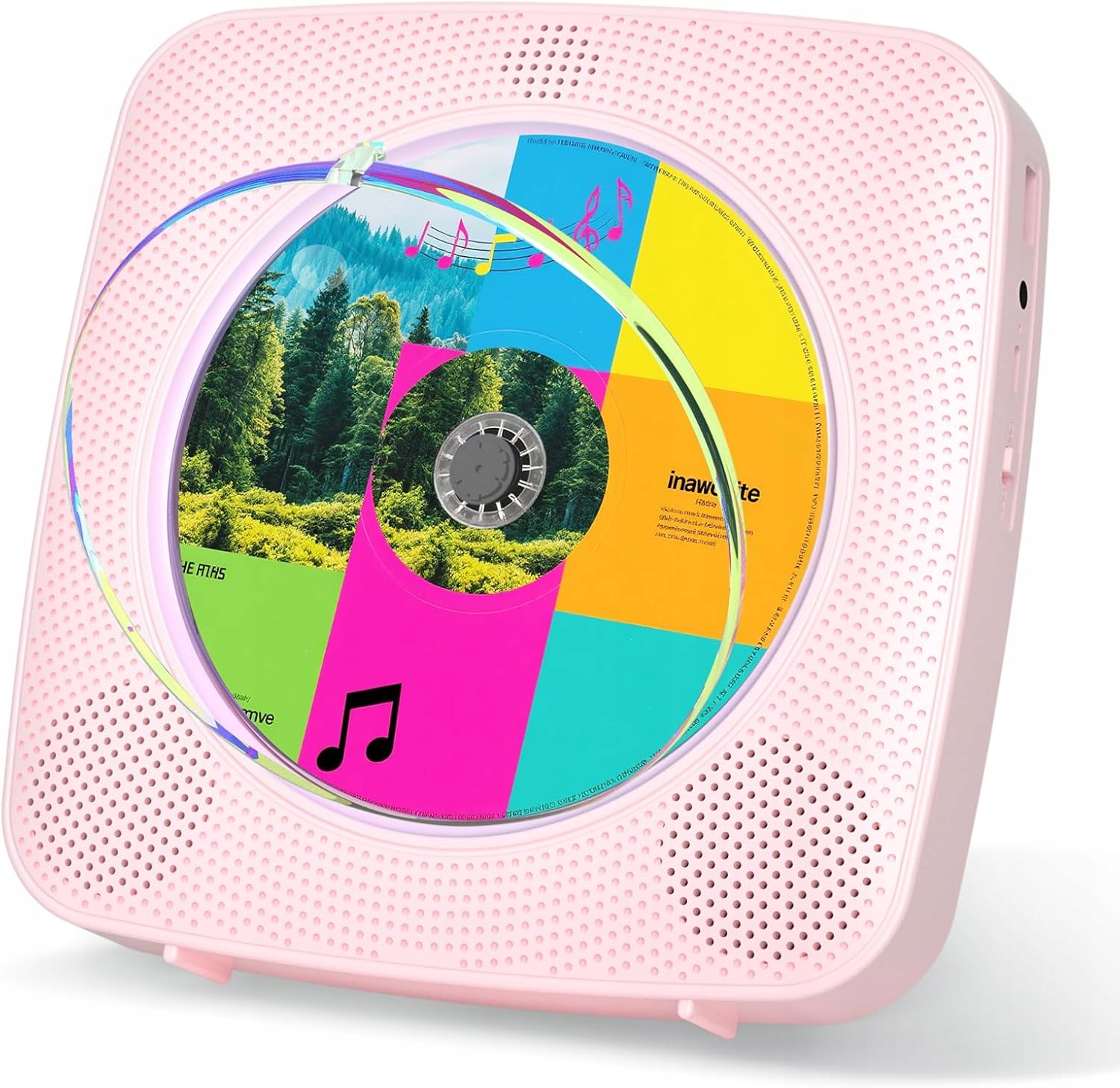 Odtwarzacz Płyt CD Gueray Y-01 Bezprzewodowy Bluetooth Głośnik 1800 Mah Aux