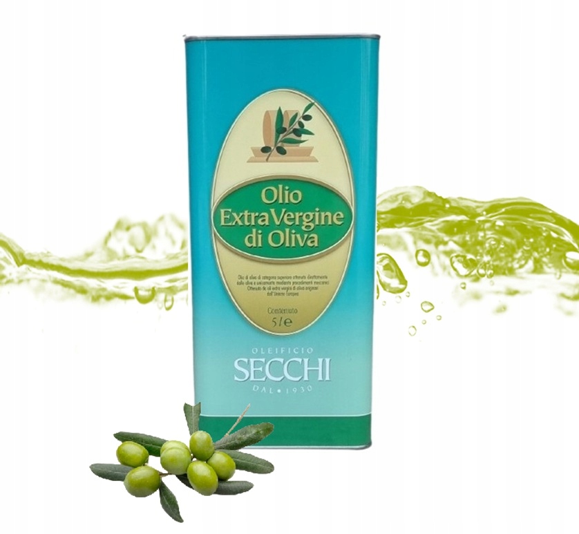 Levně Italský extra panenský olivový olej Secchi 5 l Sardinský olej Čerstvý