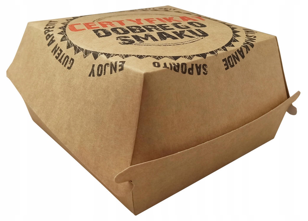 

Opakowanie Pudełko papier hamburger 15x15x8 10szt