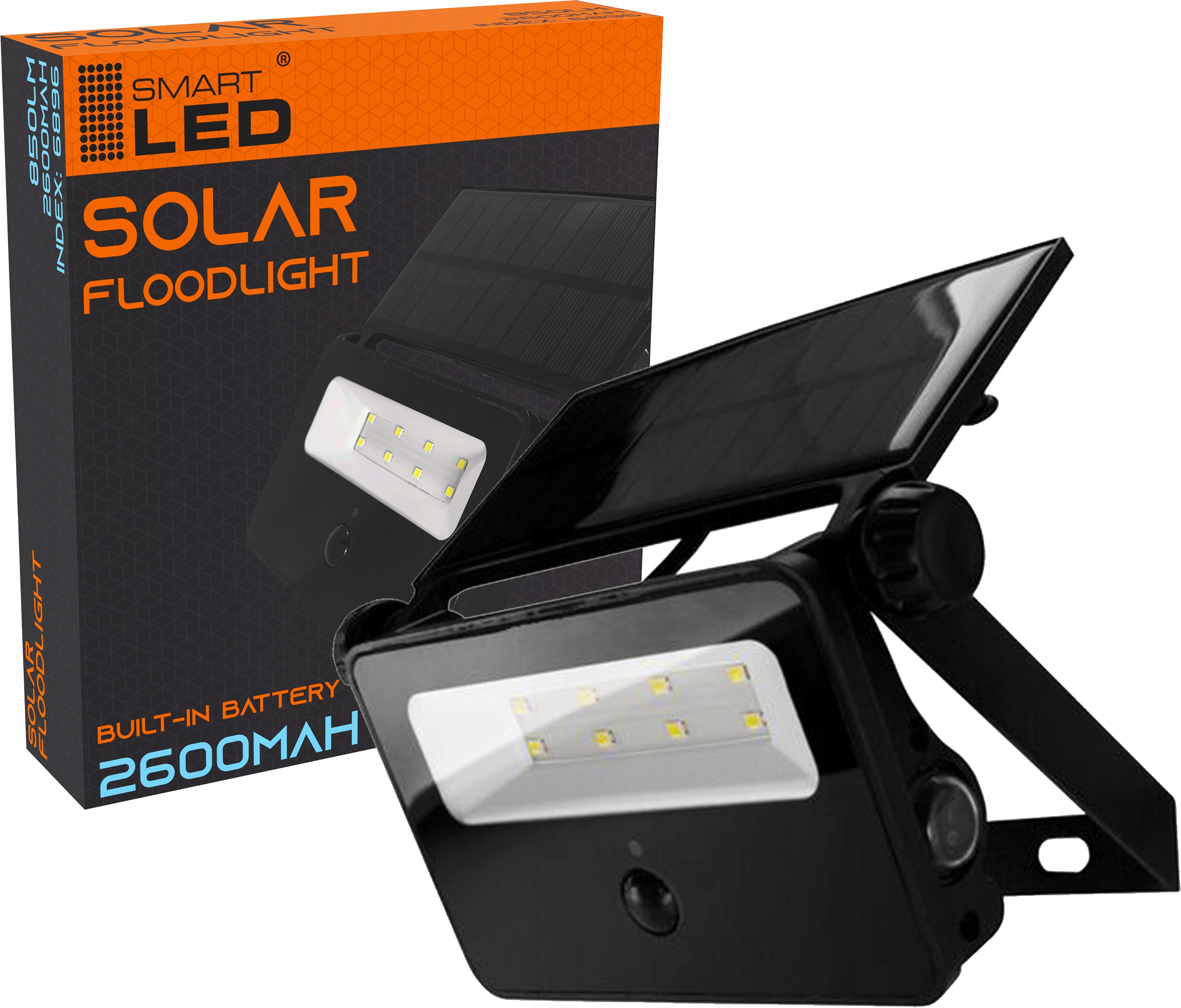 

Halogen solarny Led naświetlacz z czujnikiem 850lm