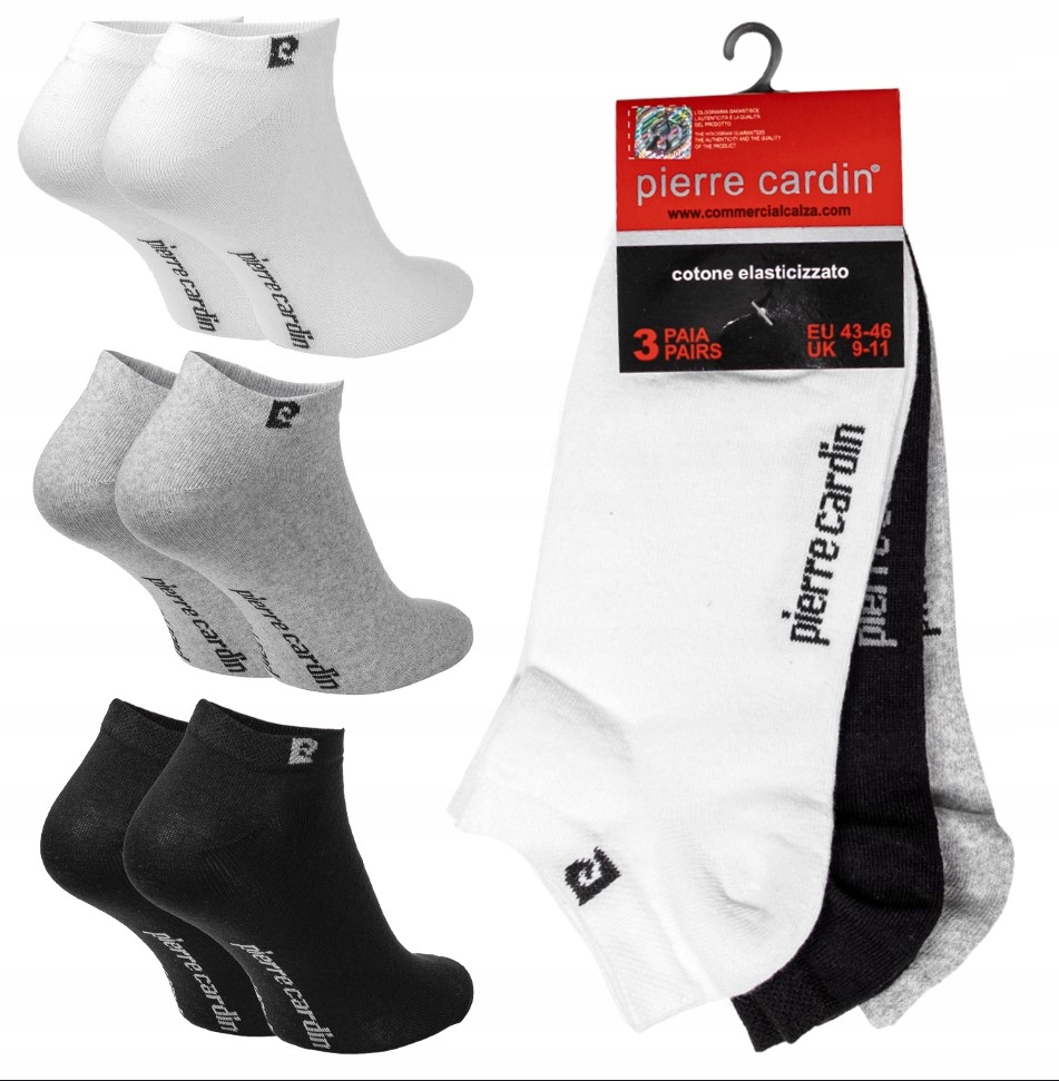 

Skarpety stopki męskie Pierre Cardin 3PAK 43-46