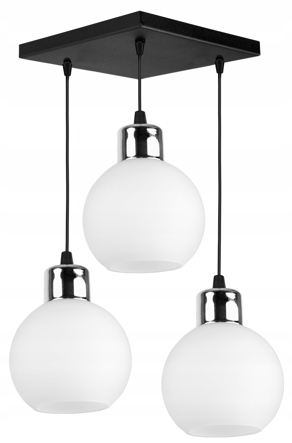 

Szklana Lampa Wisząca Sufitowa Żyrandol Kule Led