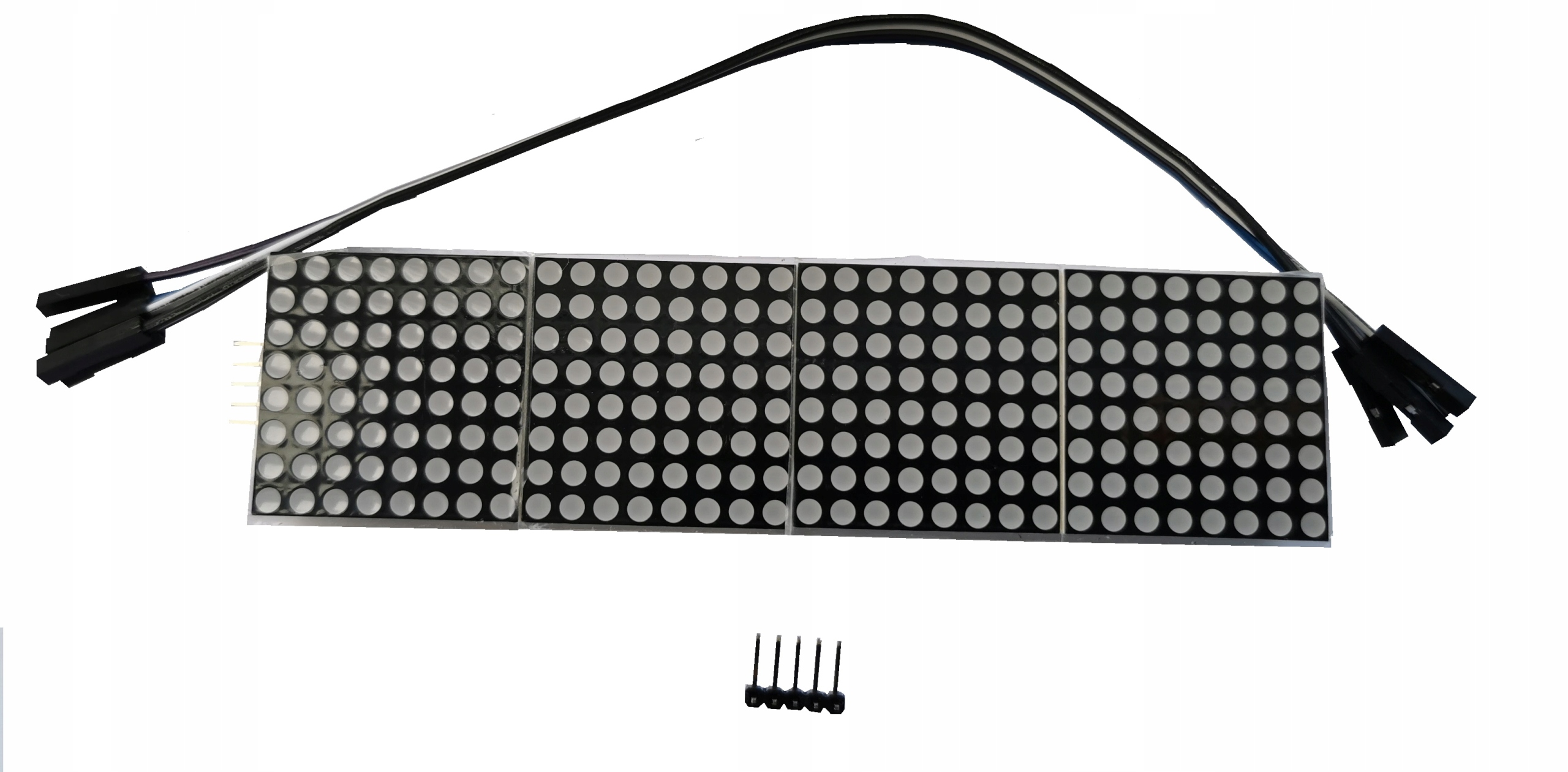 

Matryca Led 8x32 czerwona MAX7219 oraz przewody