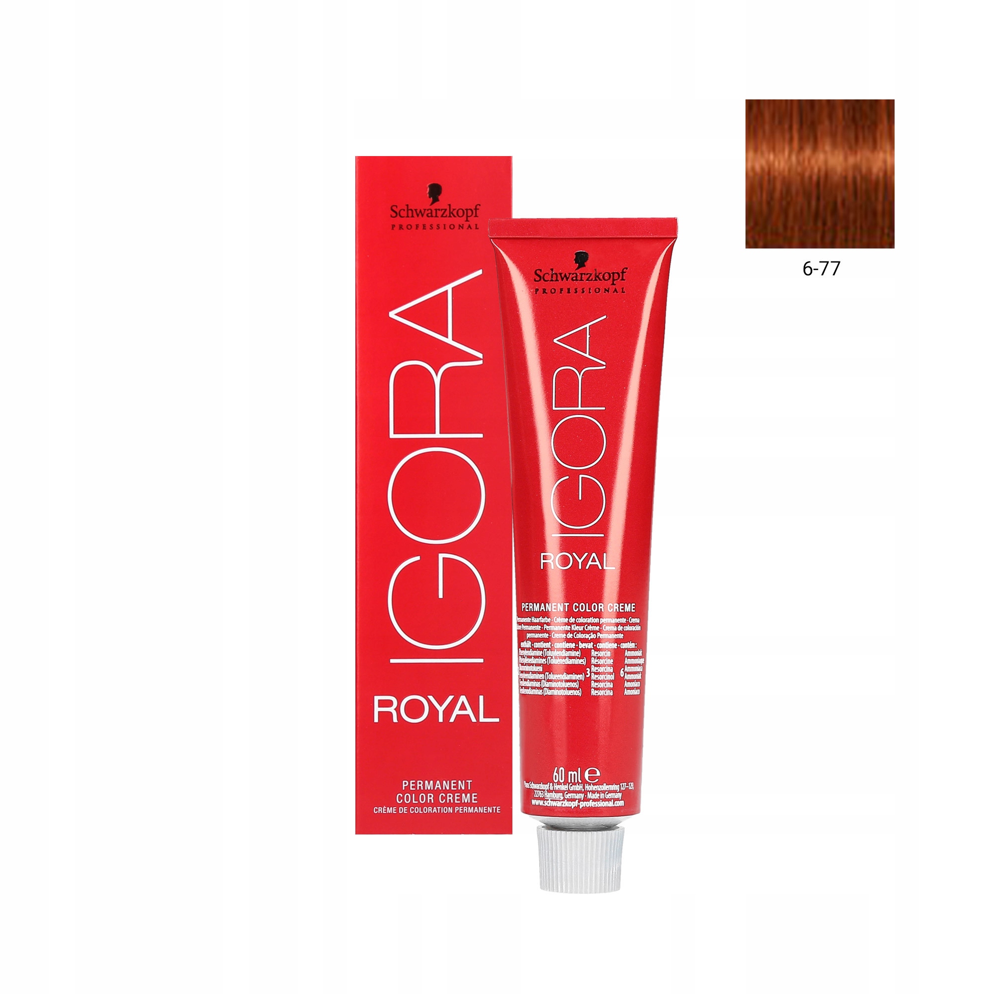 

Schwarzkopf Igora Royal Farba Do Włosów 6-77 60 ML