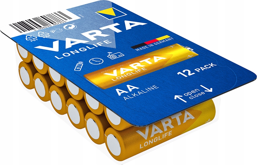 12x Bateria alkaliczna Varta Aa (R6) longlife