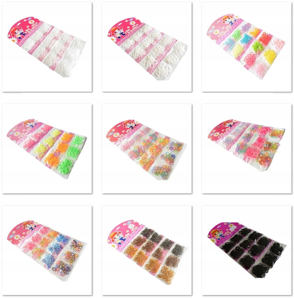 (aurora) G250b GUMKI RECEPTURKI 600szt, KOLOROWE 5 Rodzaj zestaw gumek