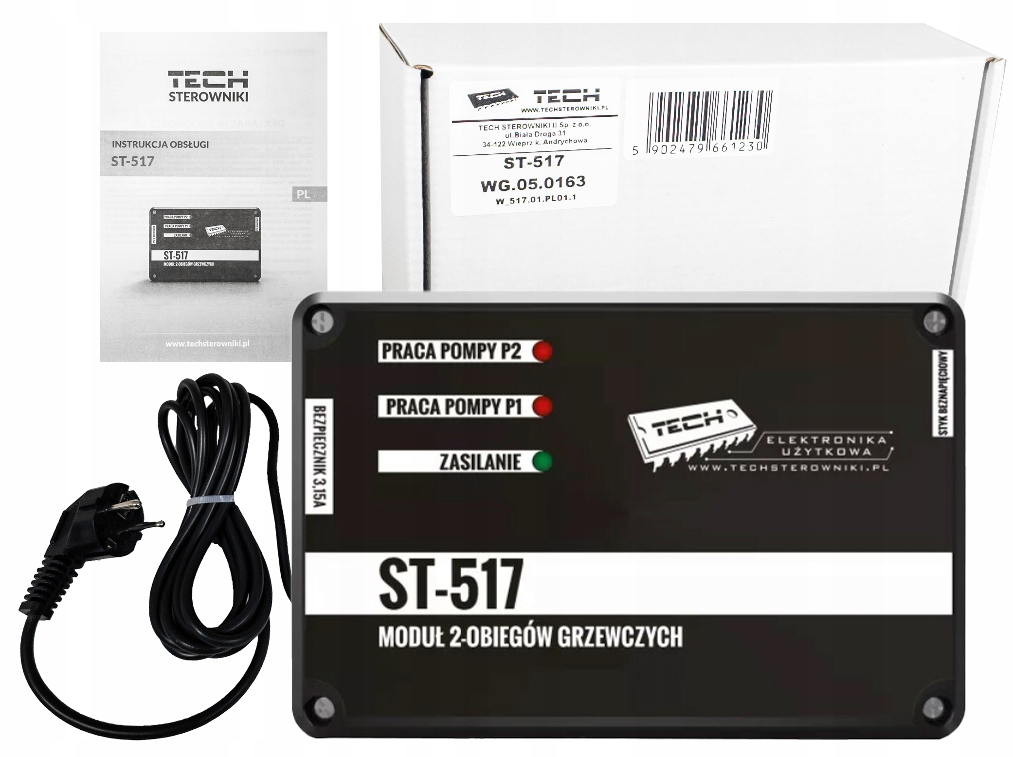 Sterownik integrator moduł do dwóch obiegów grzewczych Tech ST-517