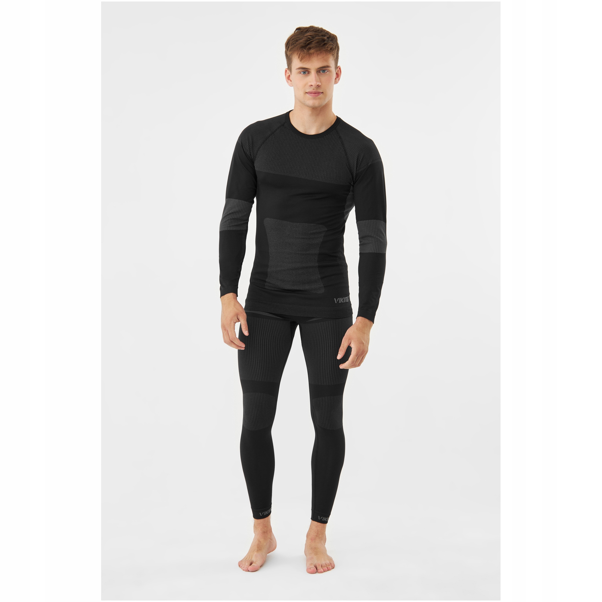 Viking Dante pánské termoaktivní oblečení, kalhoty a mikina, černá