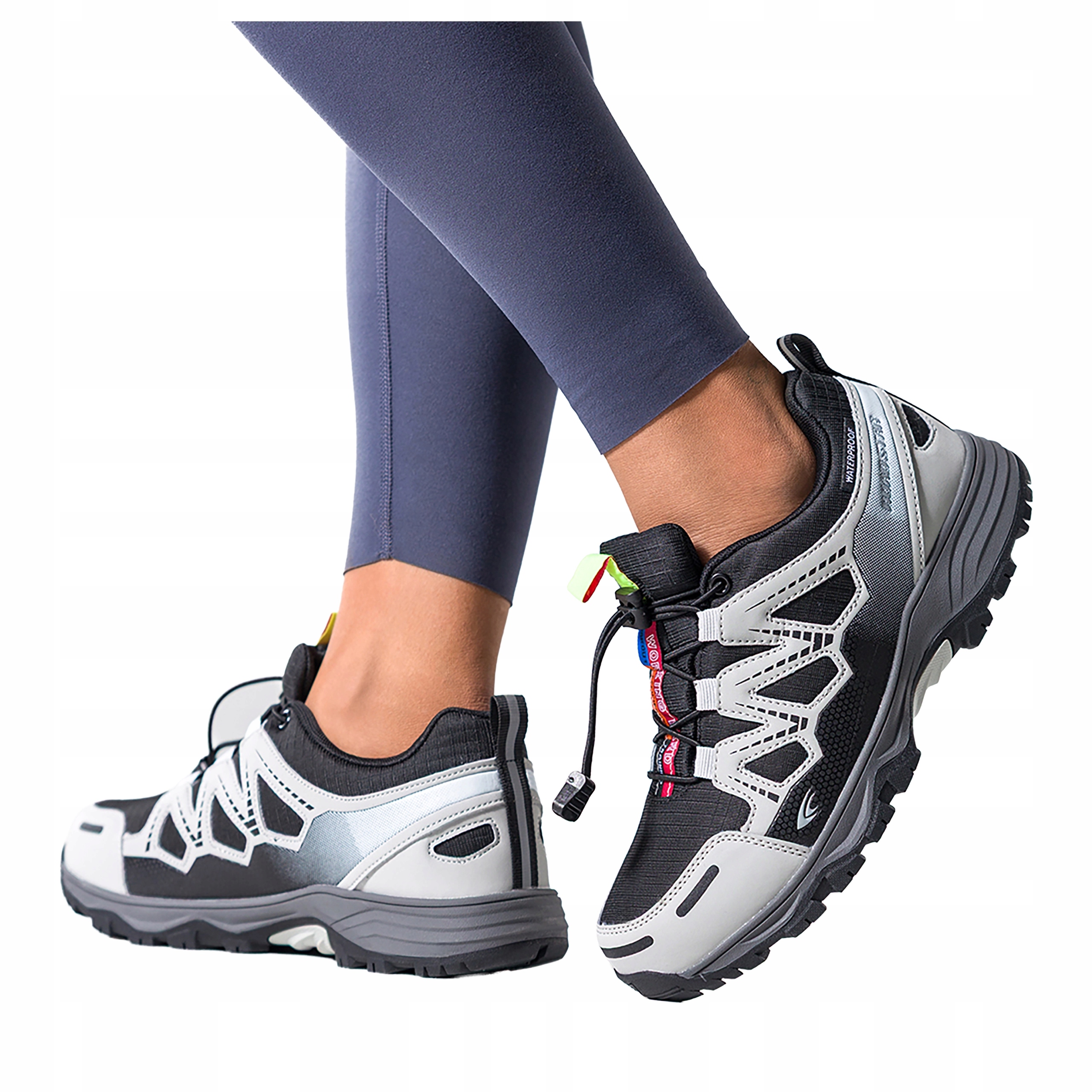 Trekingové Boty Šedé Dámské Sportovní Voděodolné Šněrování Pohodlné vel. 36